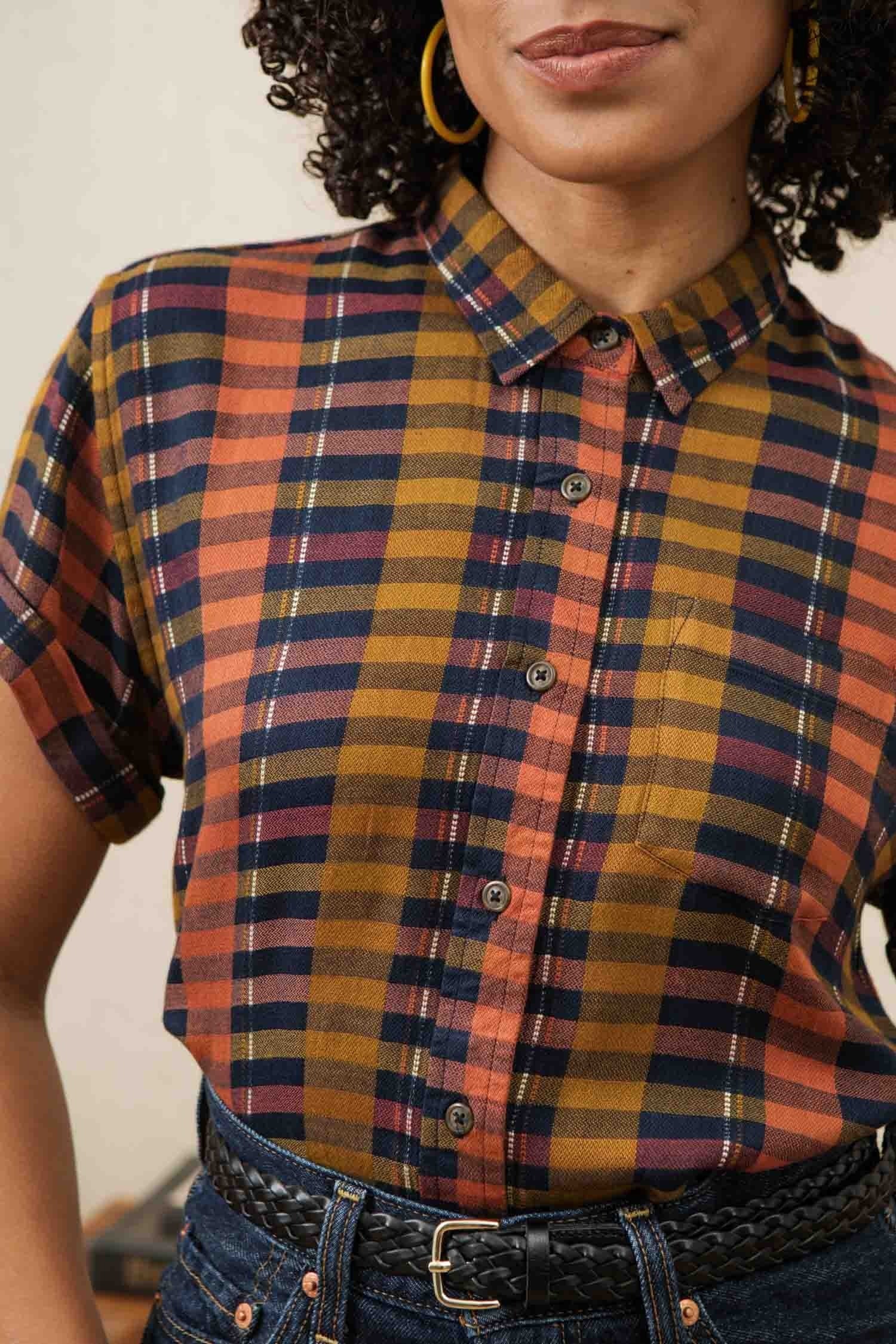 Bea Shirt / Alpenglow Stripe