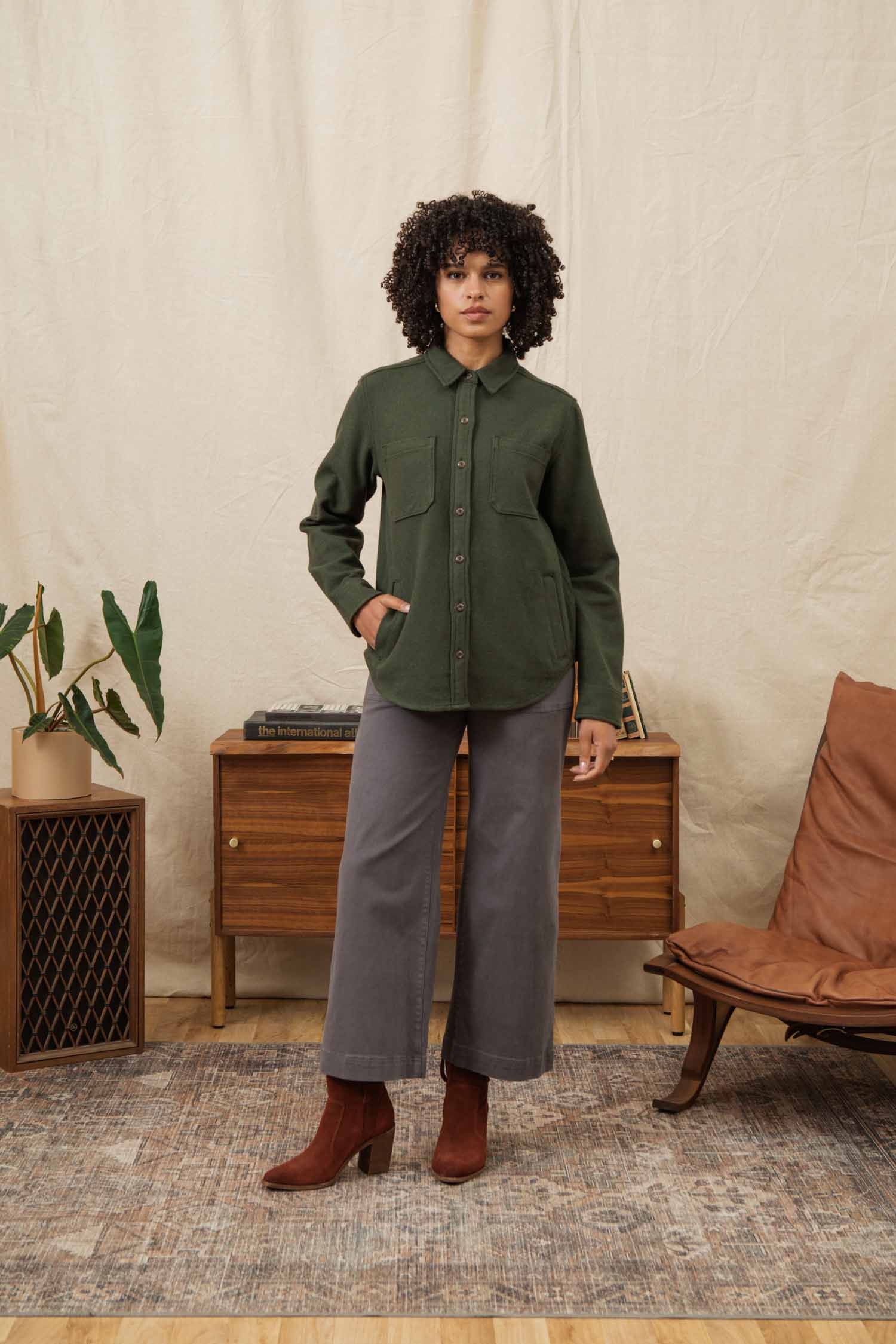 Dawson Overshirt / Dark Sage