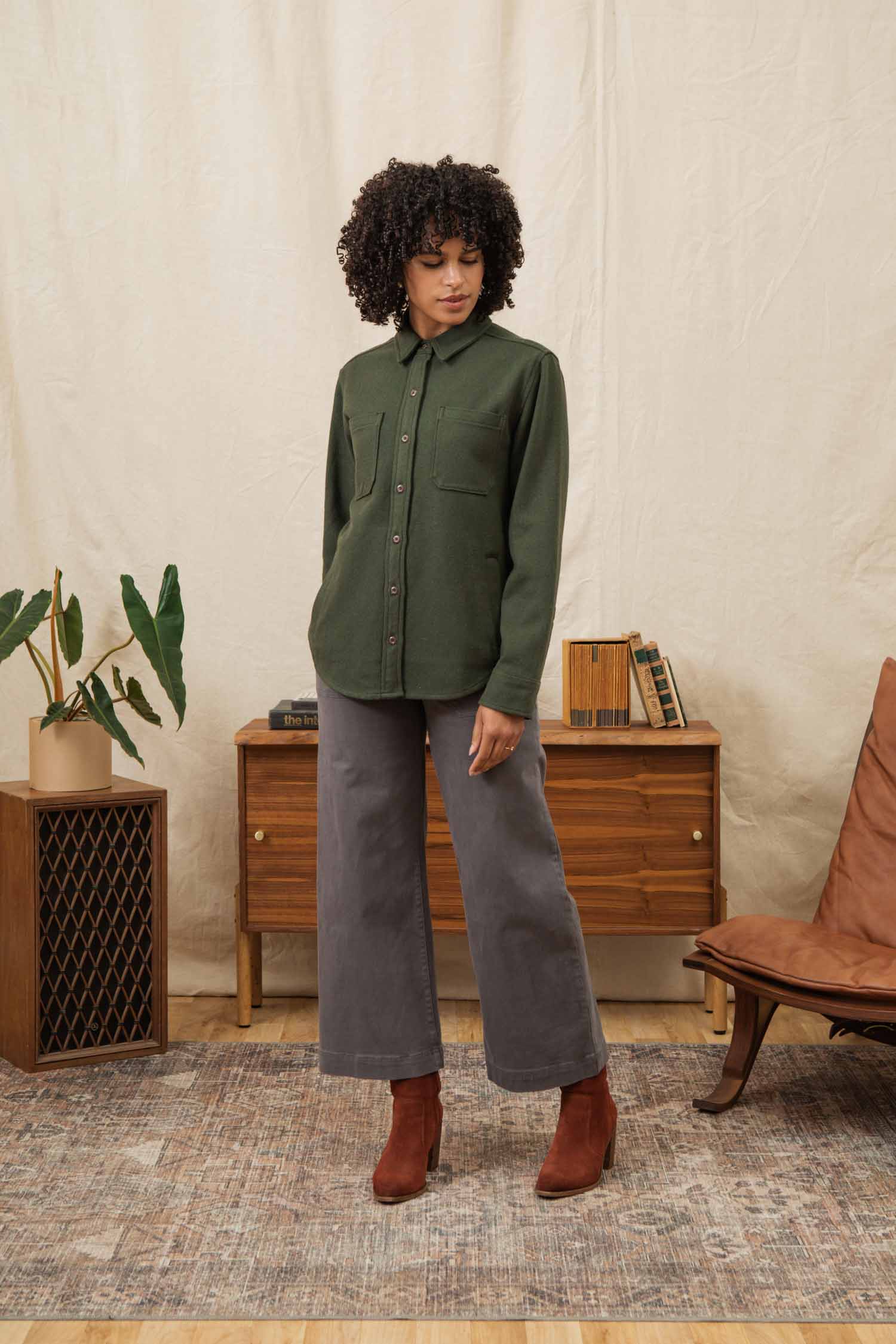 Dawson Overshirt / Dark Sage
