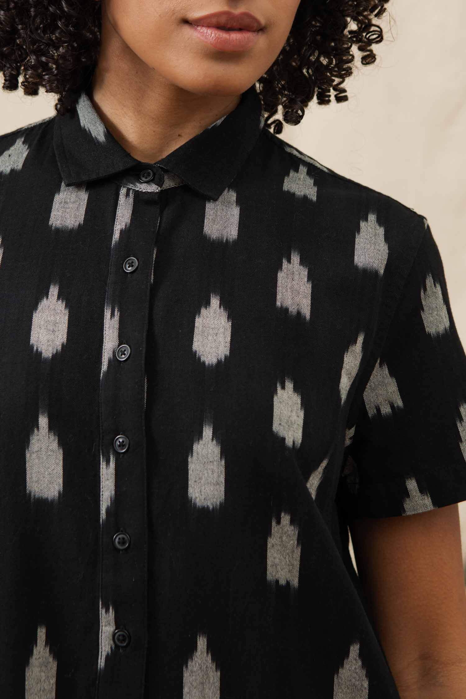 Delia Shirt Dress / Eclipse Ikat