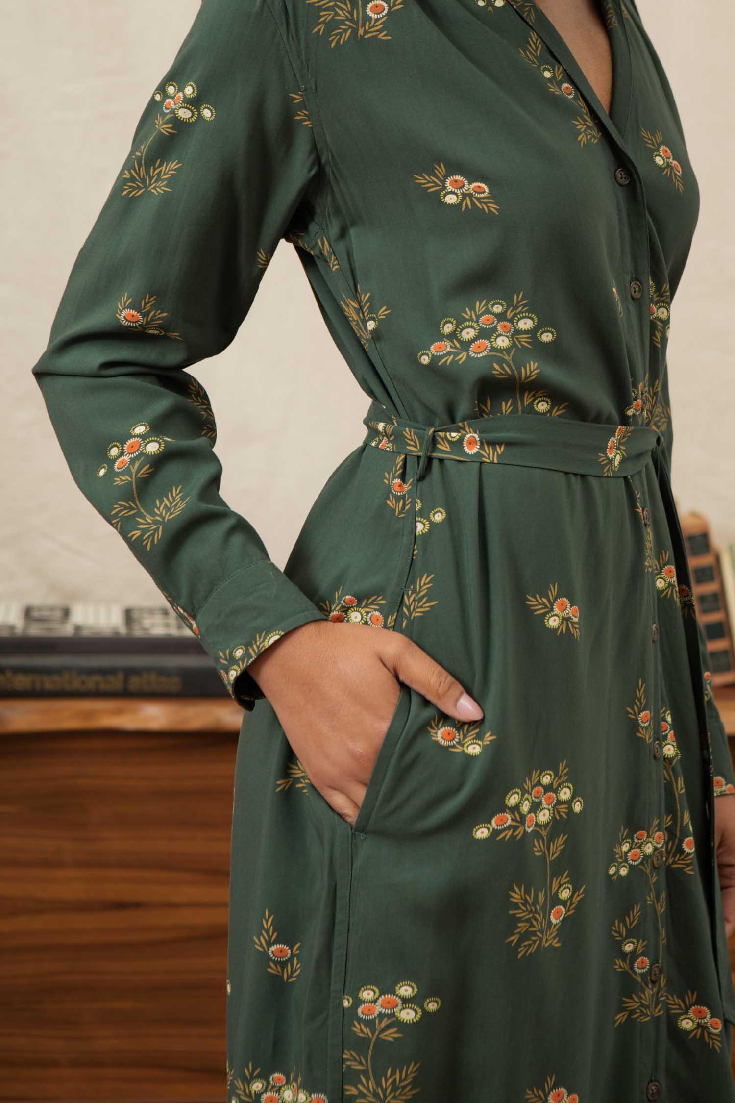 Emery Shirt Dress / Woodland Bloom