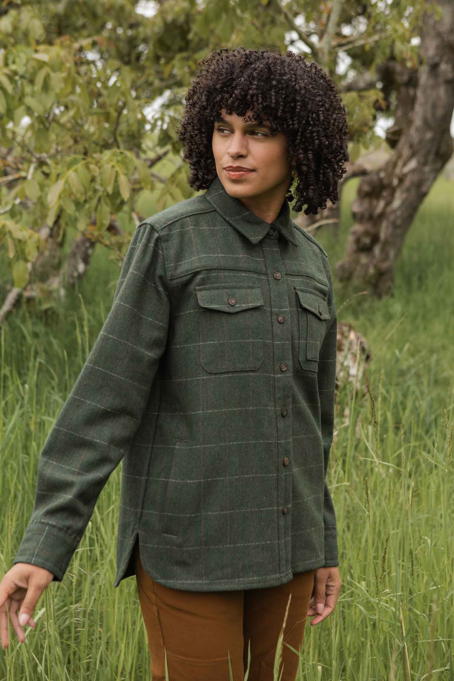 Harlow Shirt Jacket / Cypress Windowpane