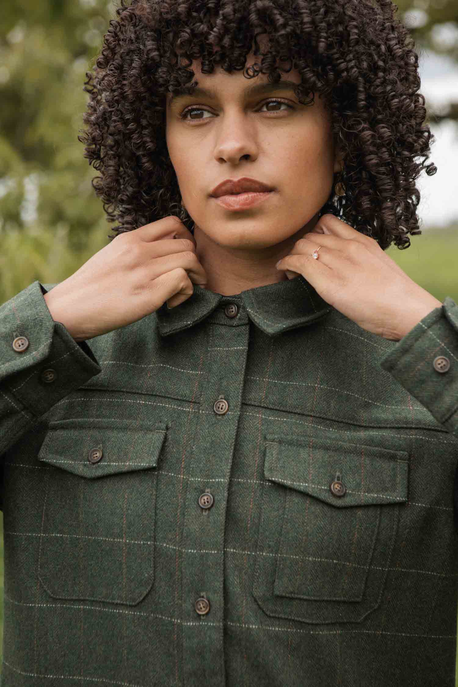 Harlow Shirt Jacket / Cypress Windowpane