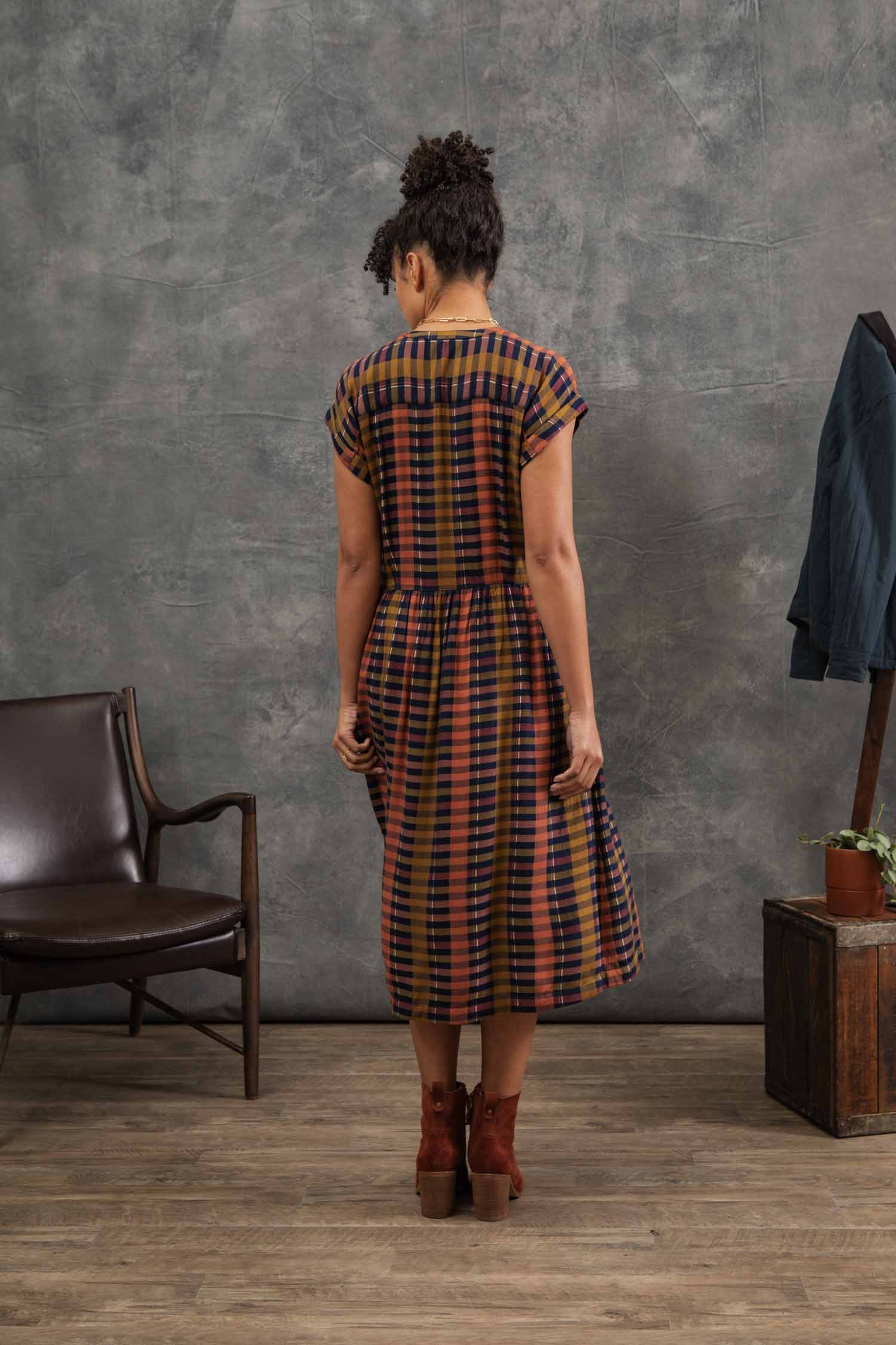 Ira Dress / Alpenglow Stripe