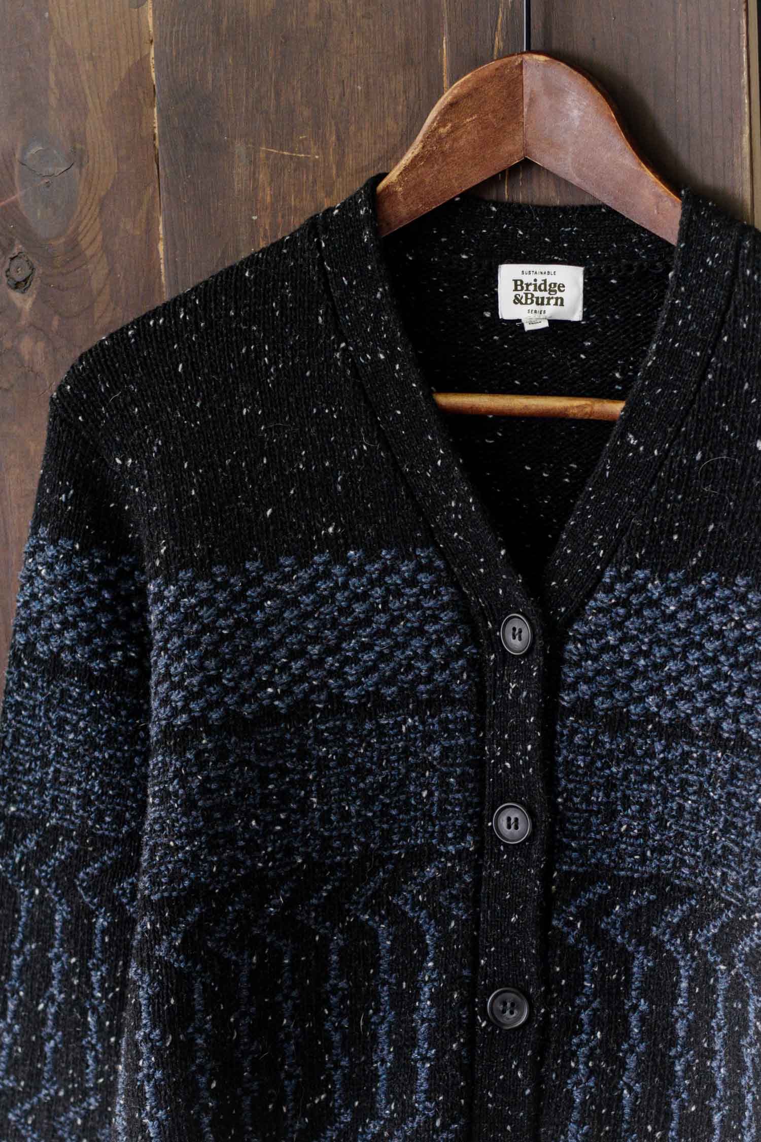 Juneau Cardigan / Midnight Tweed