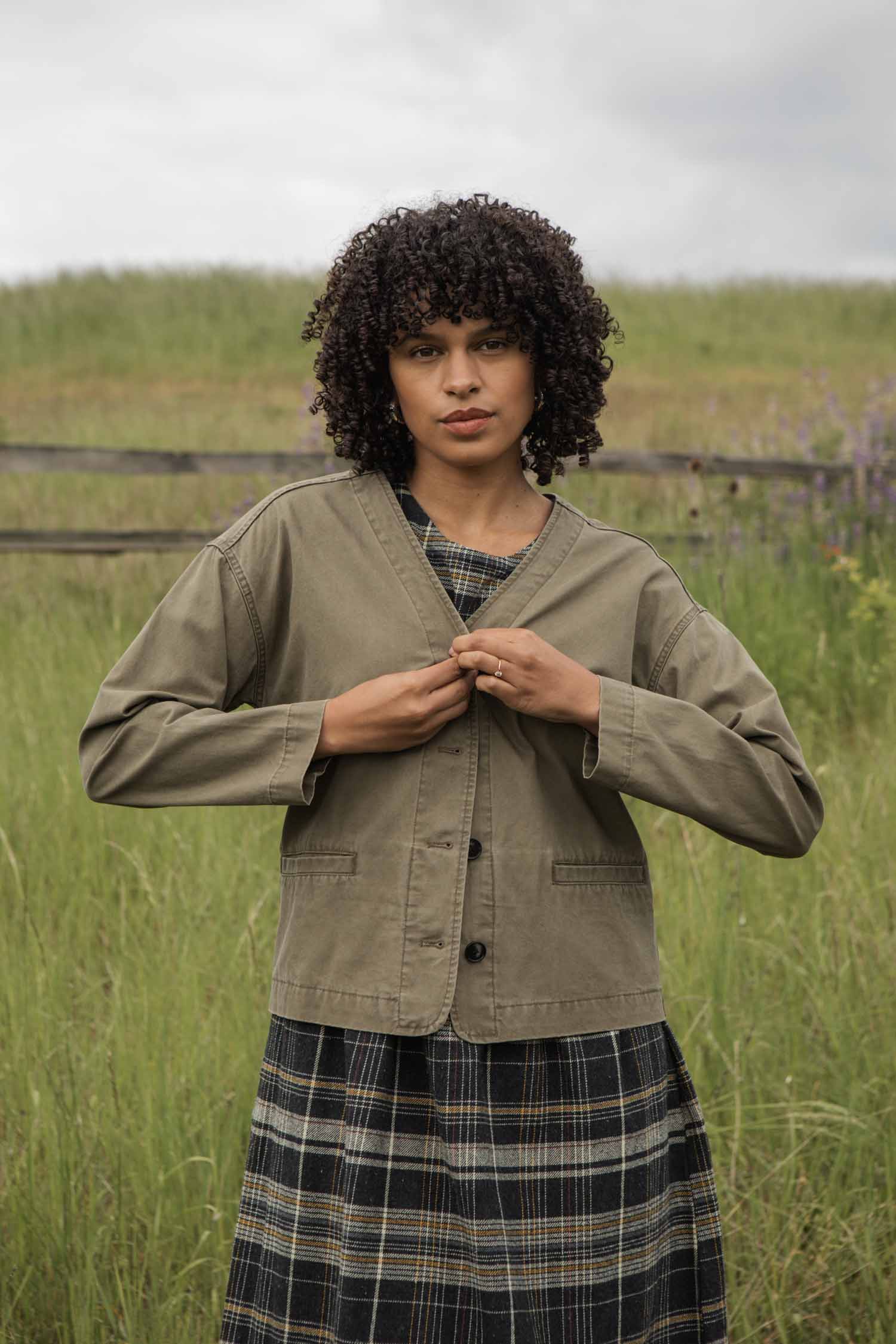 Lee Jacket / Khaki Green Canvas