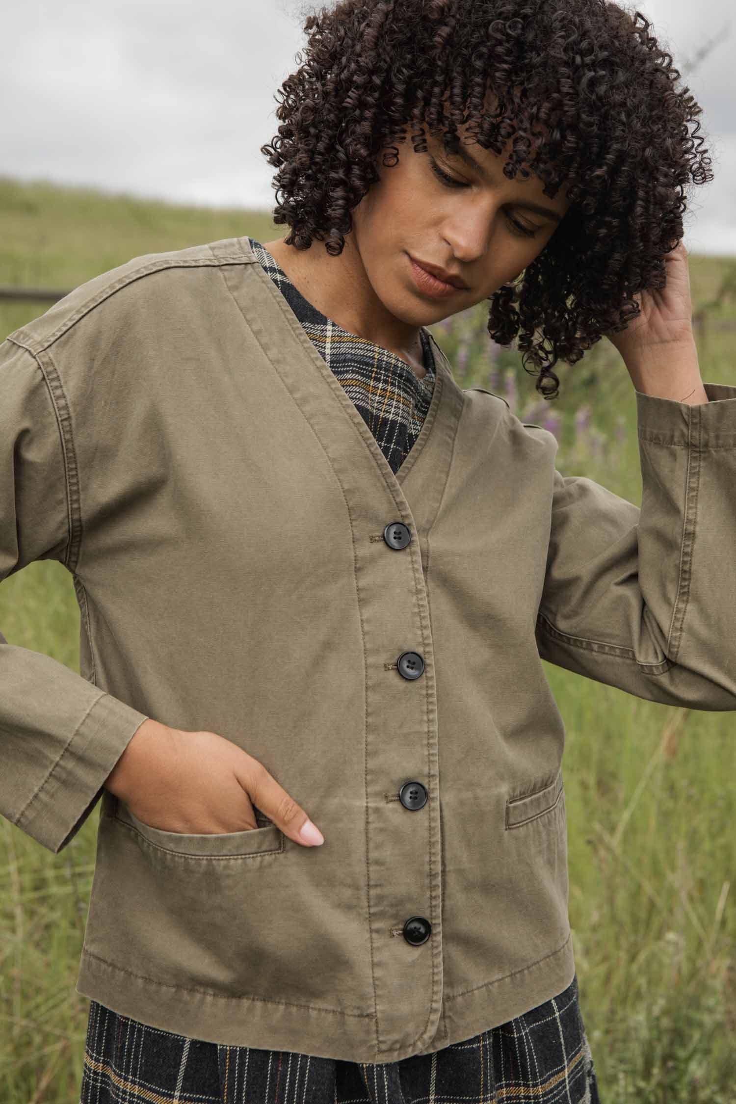 Lee Jacket / Khaki Green Canvas