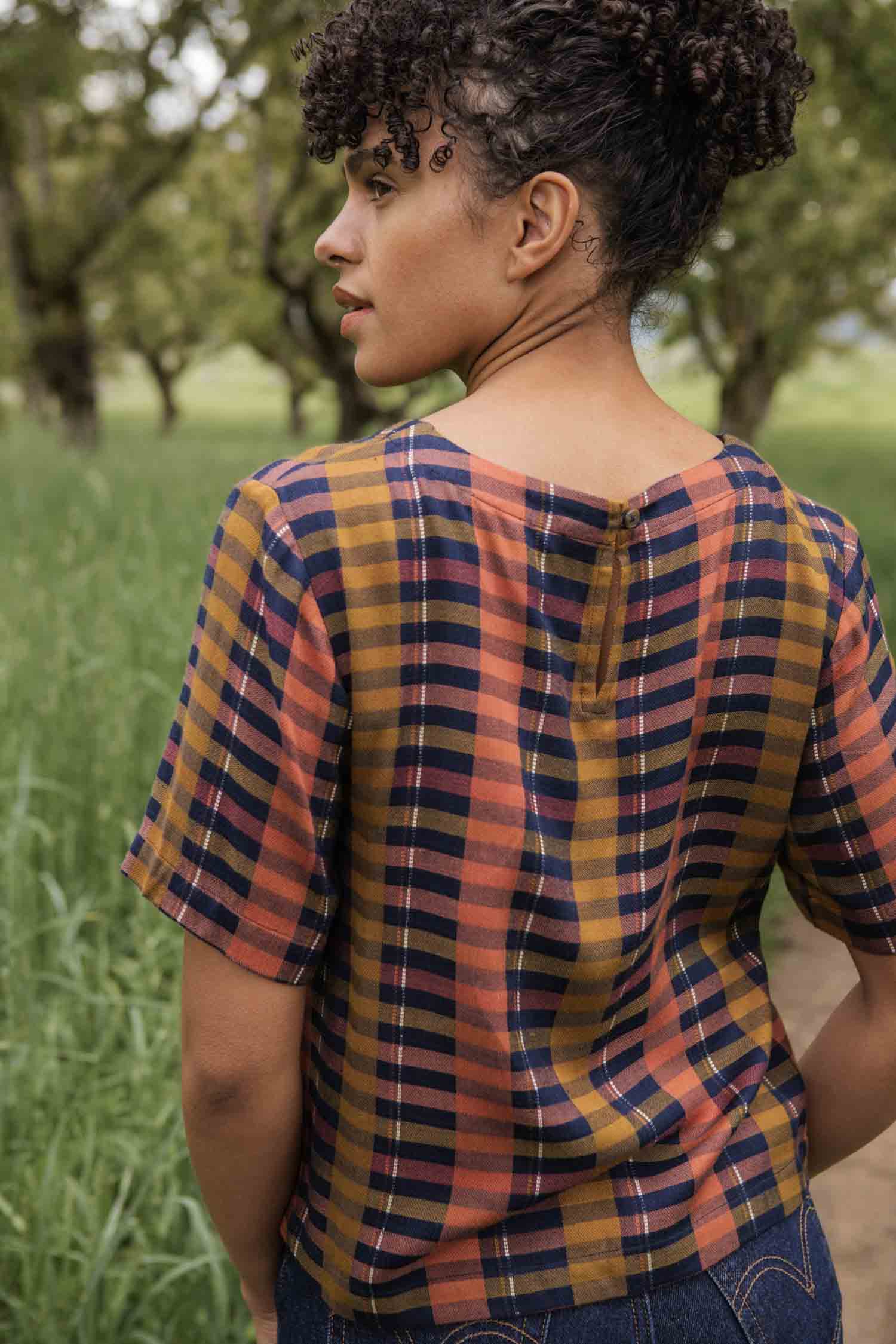 Leona Shirt / Alpenglow Stripe