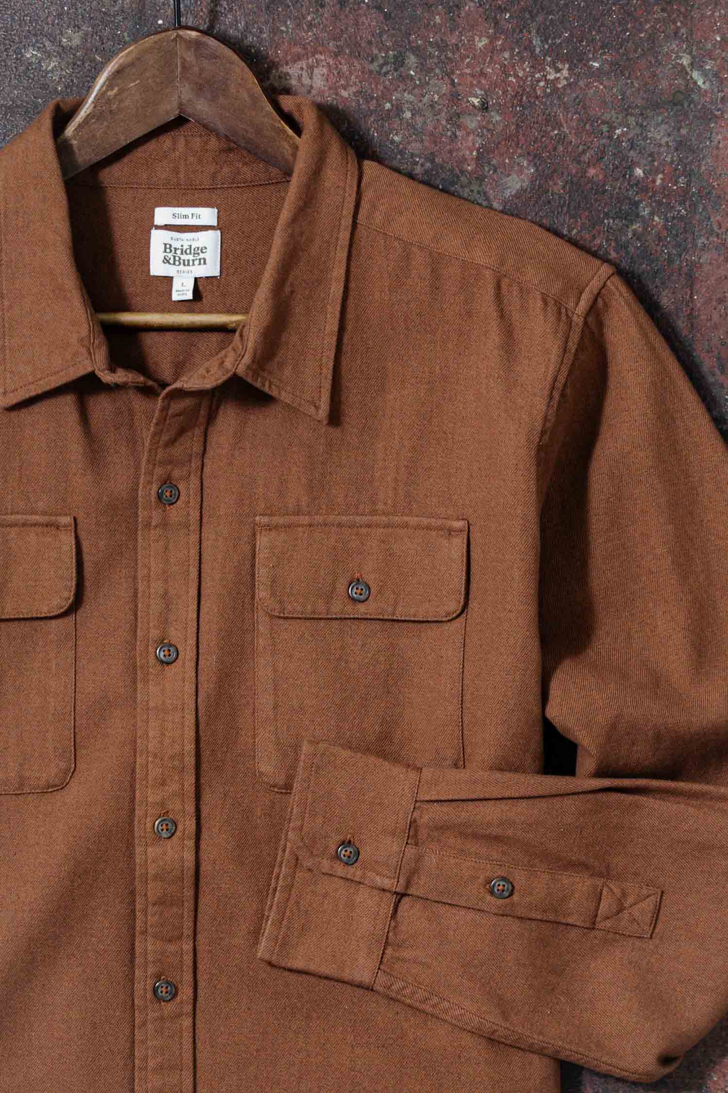 Bedford Shirt / Terracotta Melange