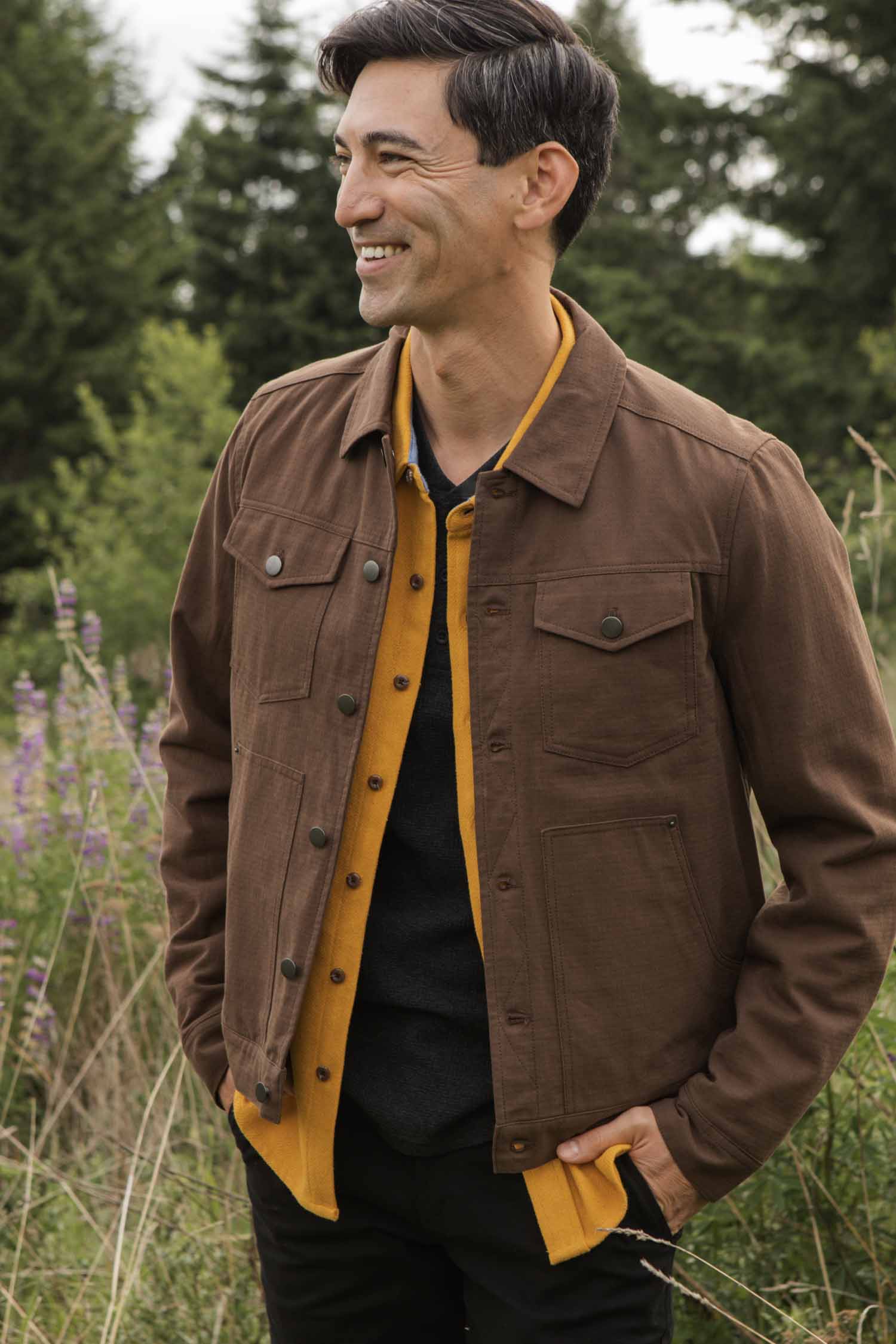 Burl Trucker Jacket / Walnut