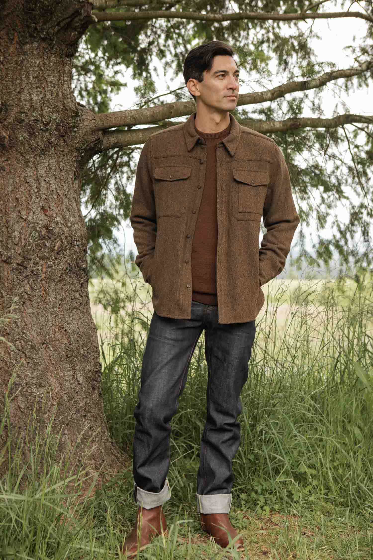 Fielding Shirt Jacket / Tawny Tweed