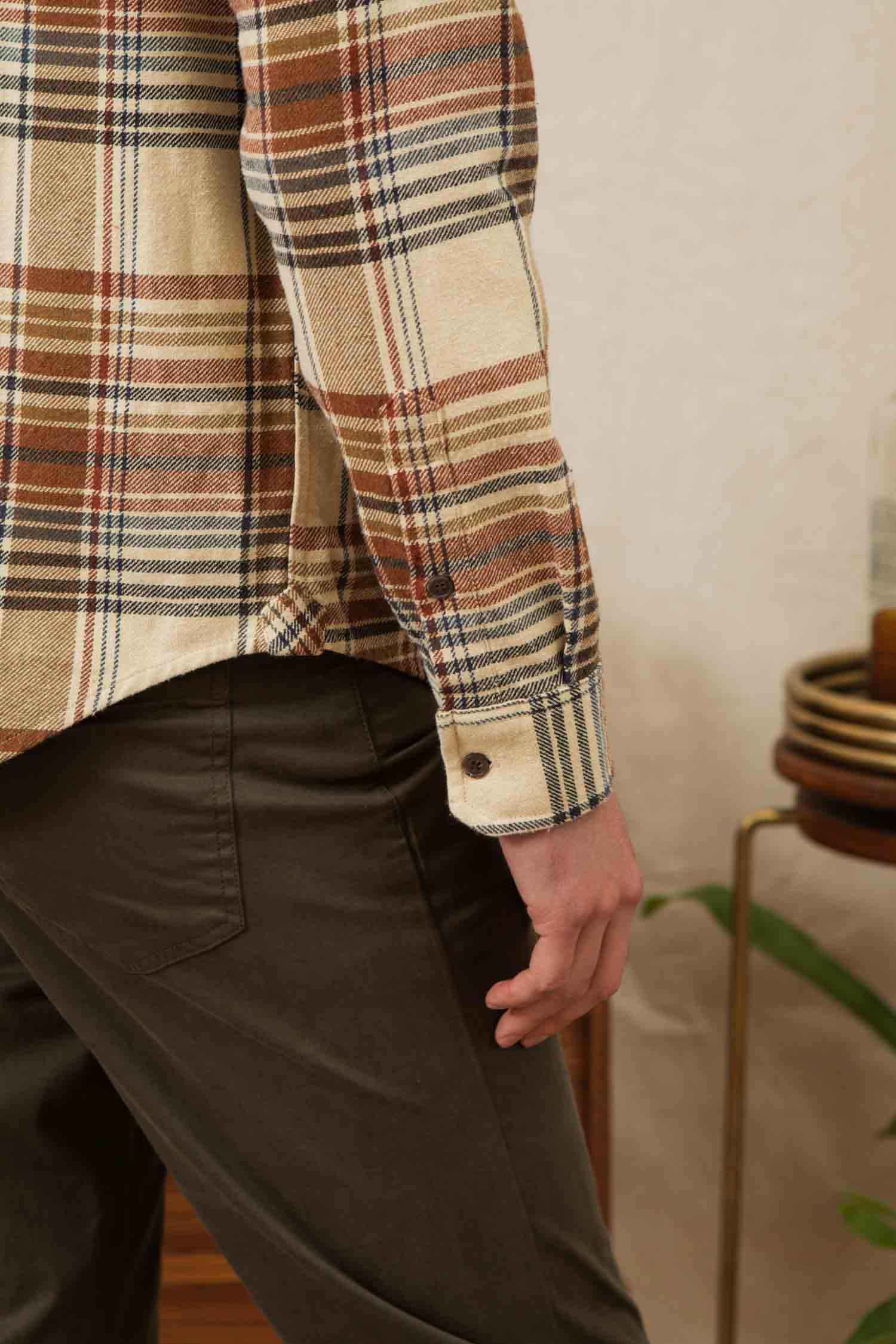 Larson Shirt / Latte Plaid