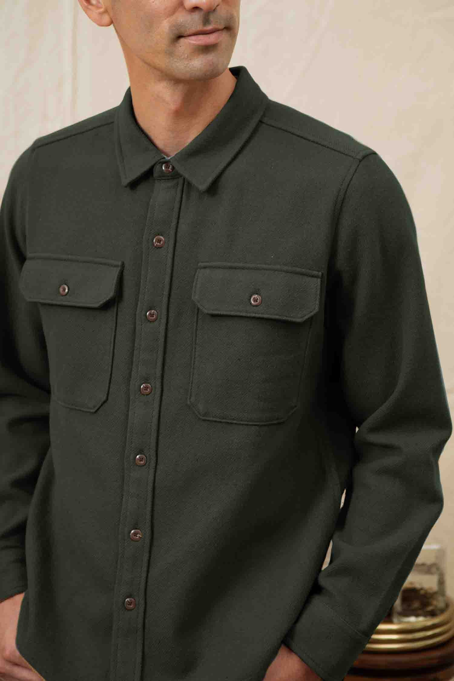 Pointer Overshirt / Dark Sage