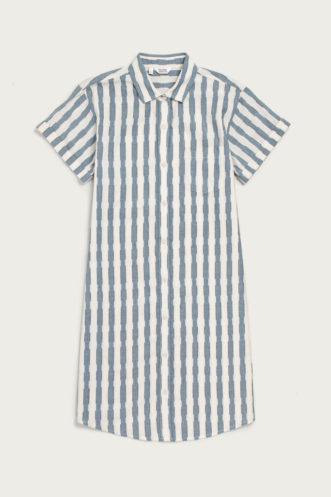 Bridge & Burn Loren Shirt Dress - Beach Stripe / L Bridge & Burn Loren Shirt Dress - Beach Stripe / L