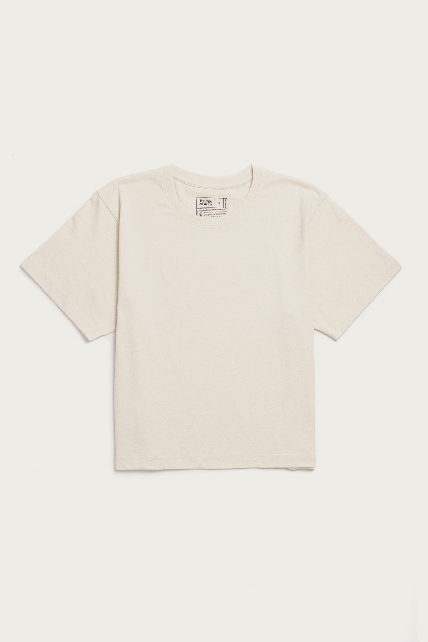 Recycled Boxy Tee / Ivory