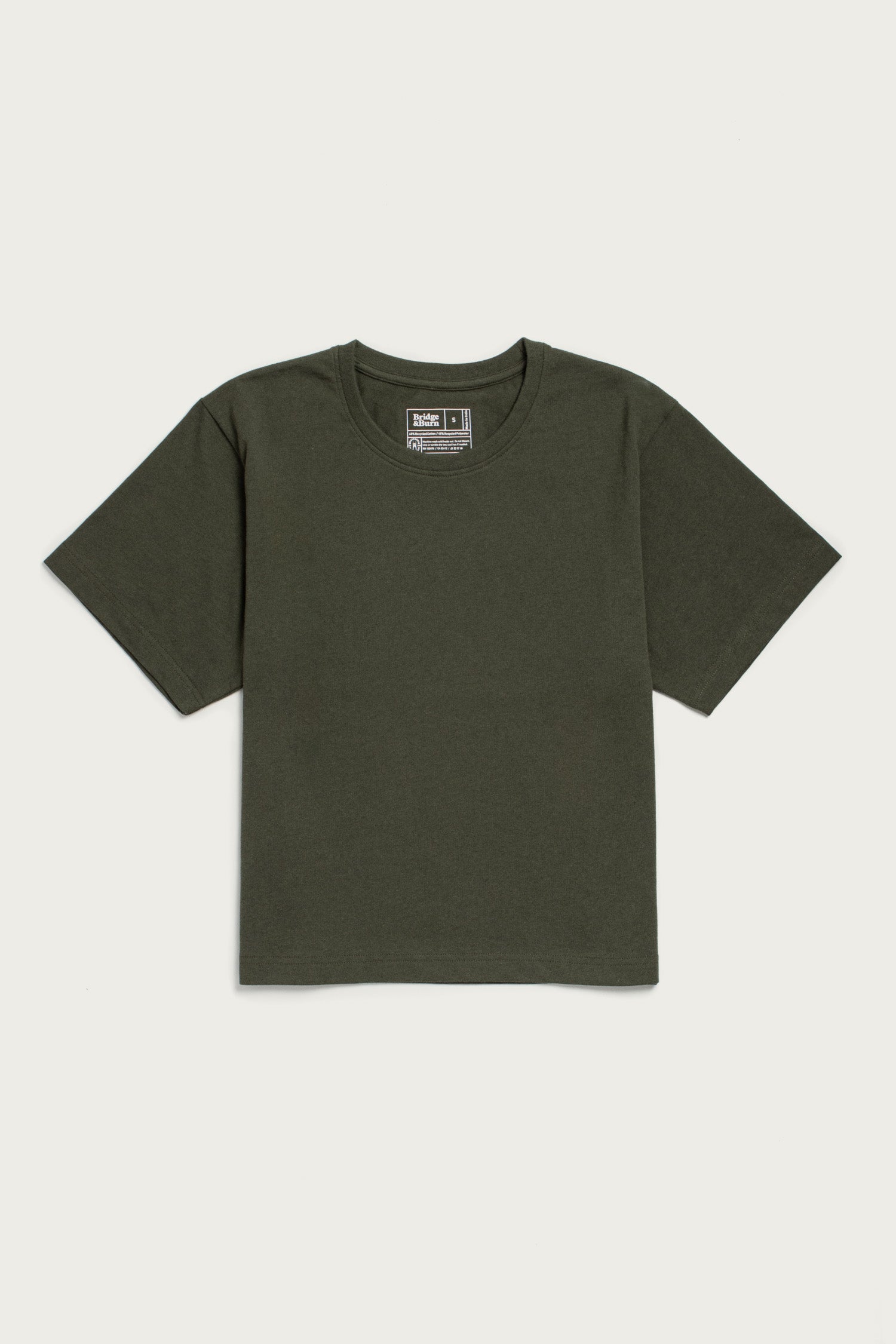 Recycled Boxy Tee / Olive