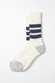 RoToTo Coarse Ribbed Old School Socks / Navy