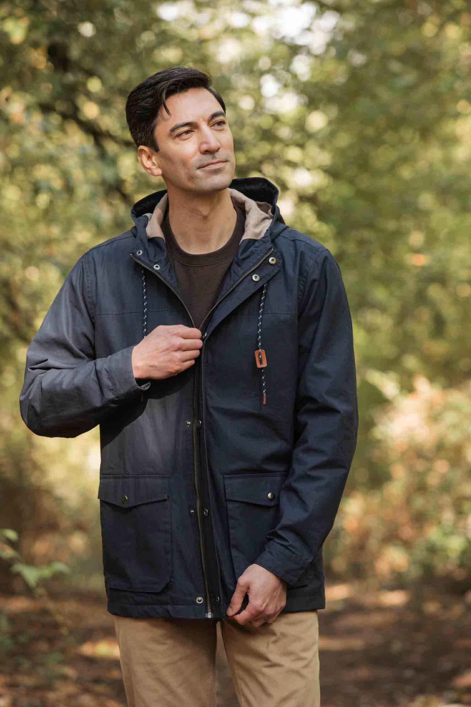 Marshall Jacket / Navy Waxed Canvas