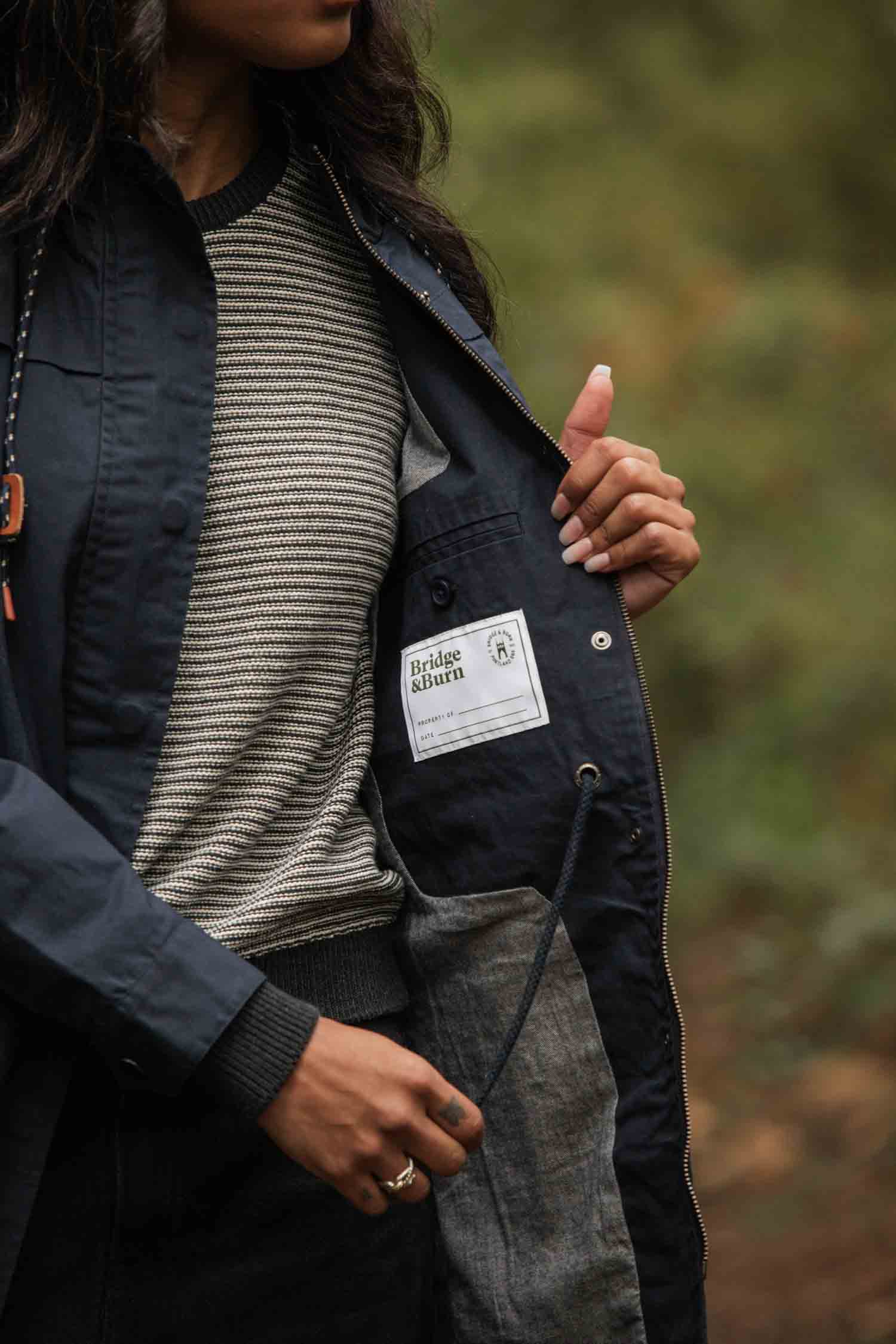 Briar Jacket / Navy Waxed Canvas