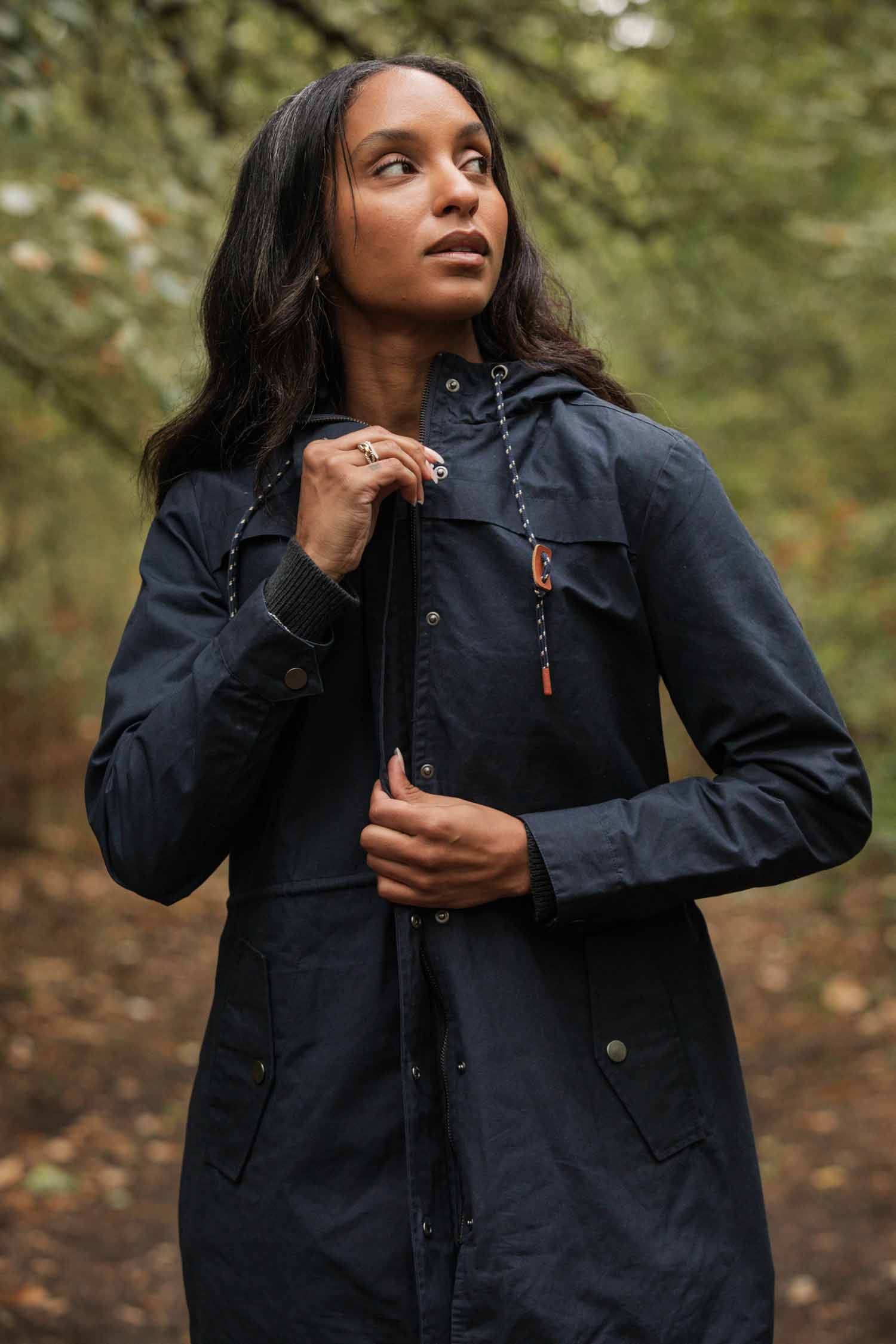 Briar Jacket / Navy Waxed Canvas