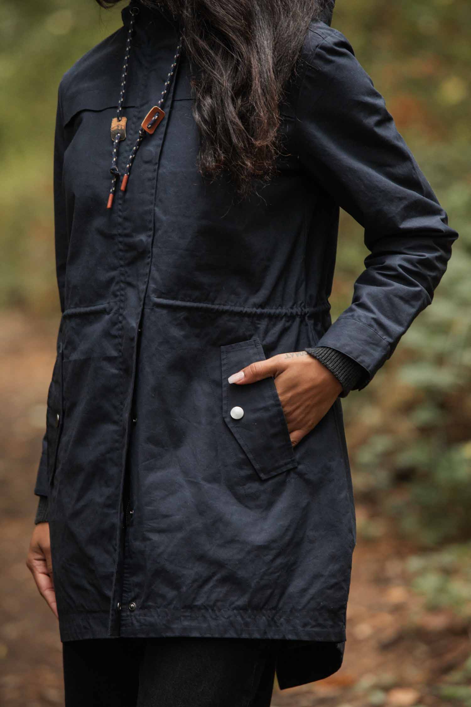 Briar Jacket / Navy Waxed Canvas