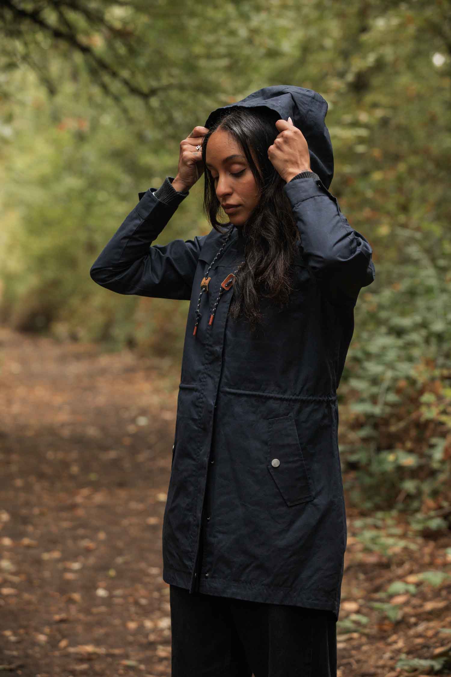 Briar Jacket / Navy Waxed Canvas