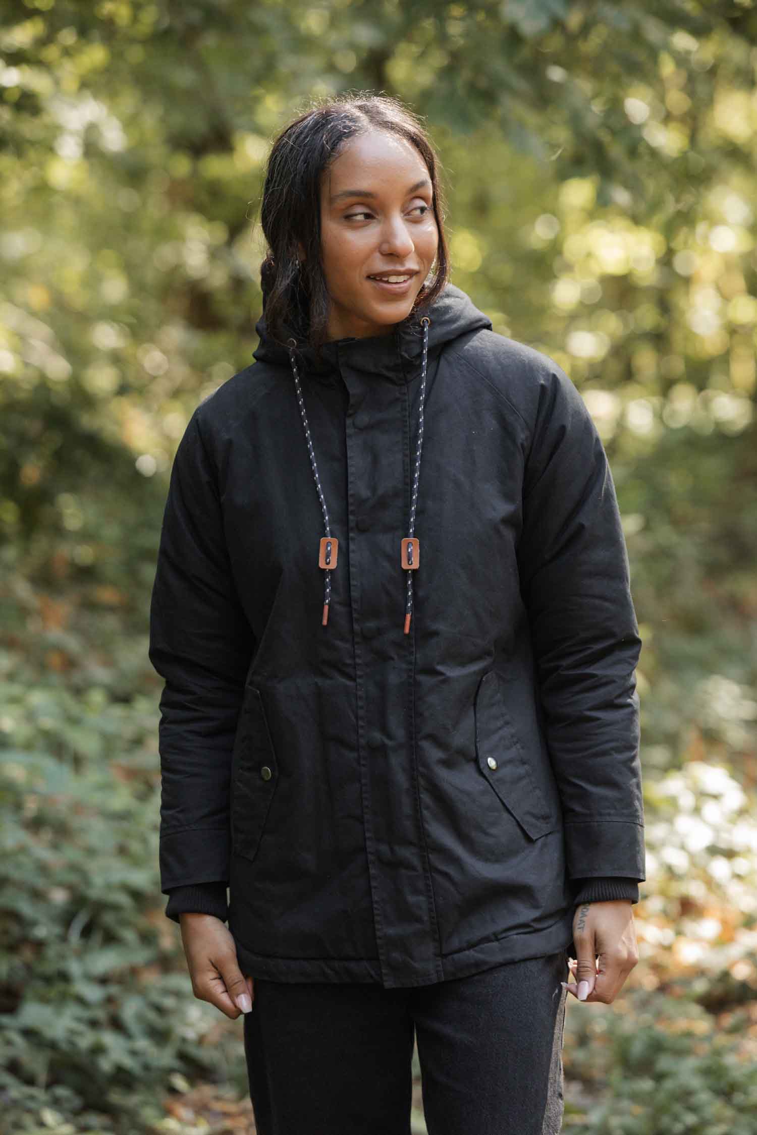 Sequoia Parka / Black Waxed Canvas