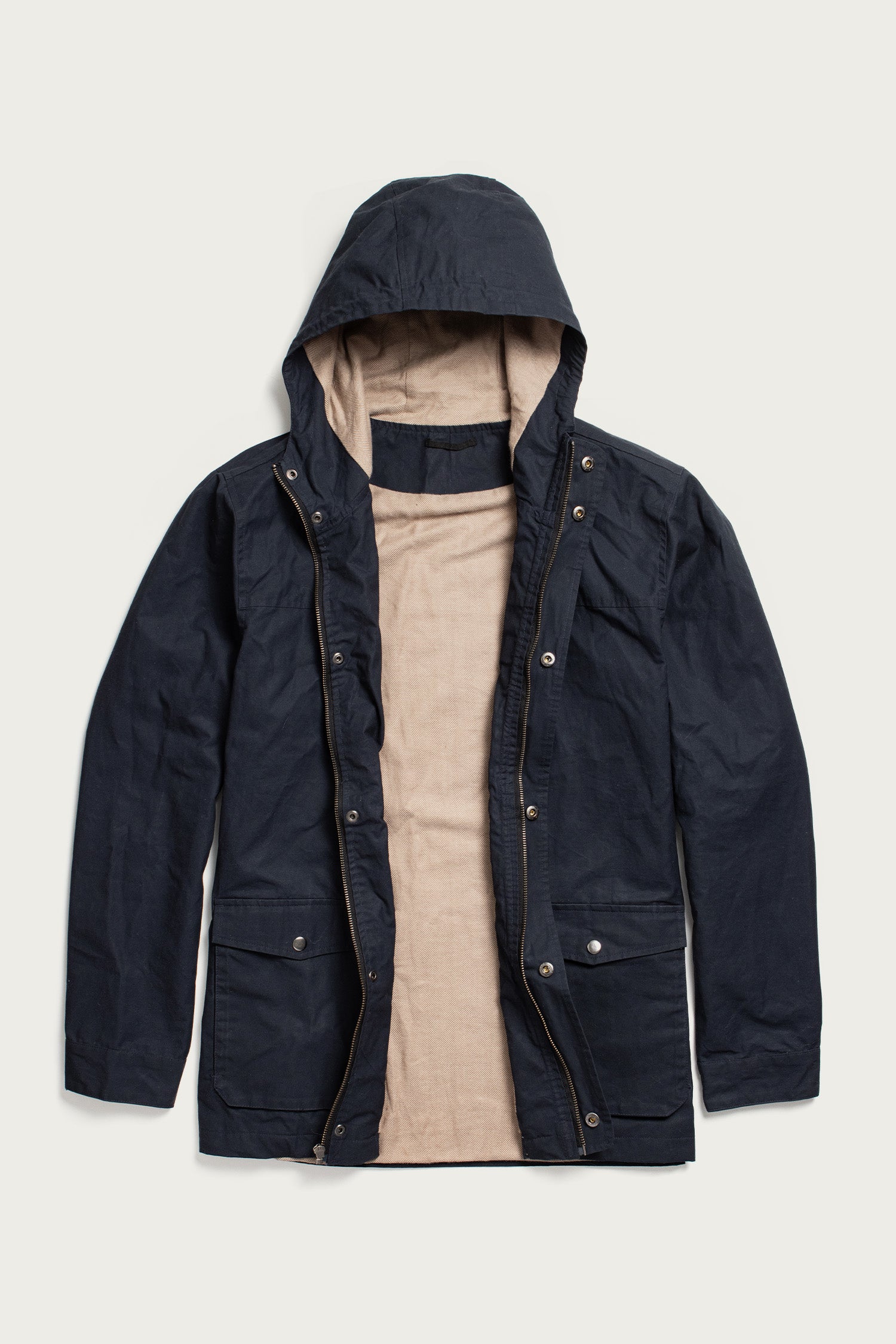 Marshall Jacket / Navy Waxed Canvas