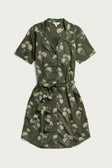 Sofia Shirt Dress / Olive Wildflower