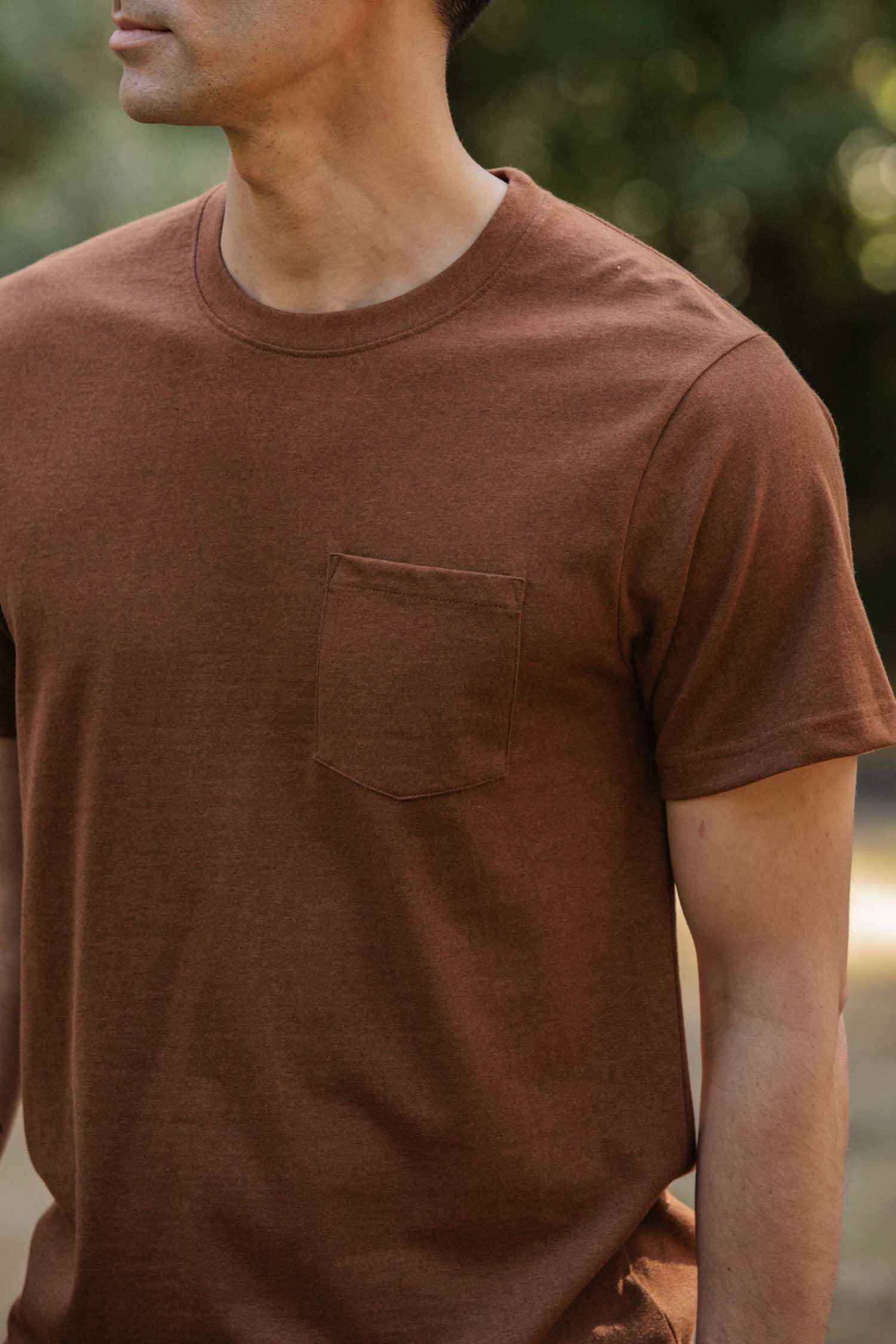 Recycled Pocket Tee / Bronze