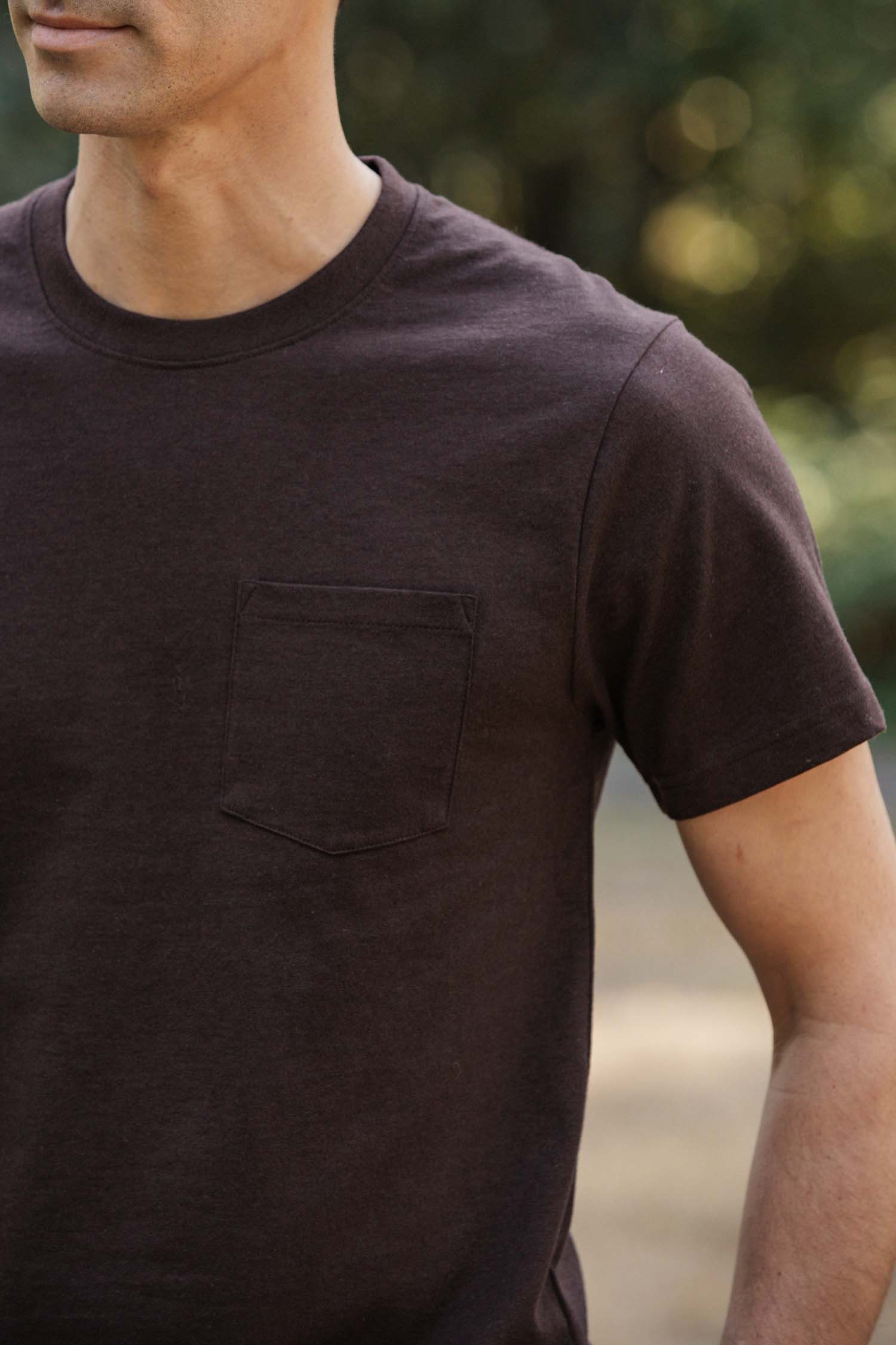 Recycled Pocket Tee / Truffle