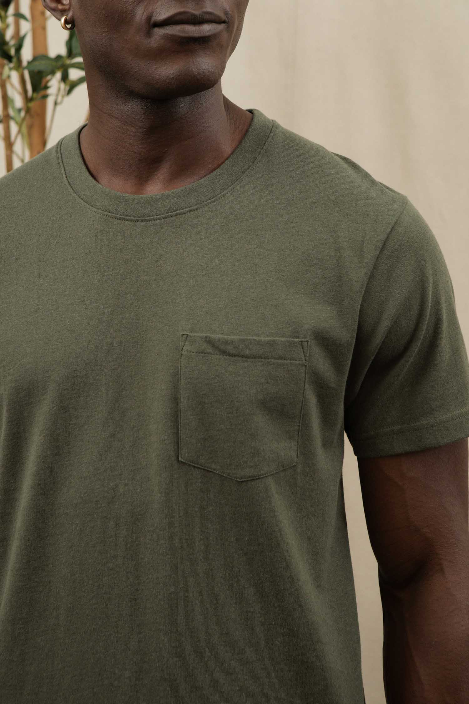 Recycled Pocket Tee / Olive