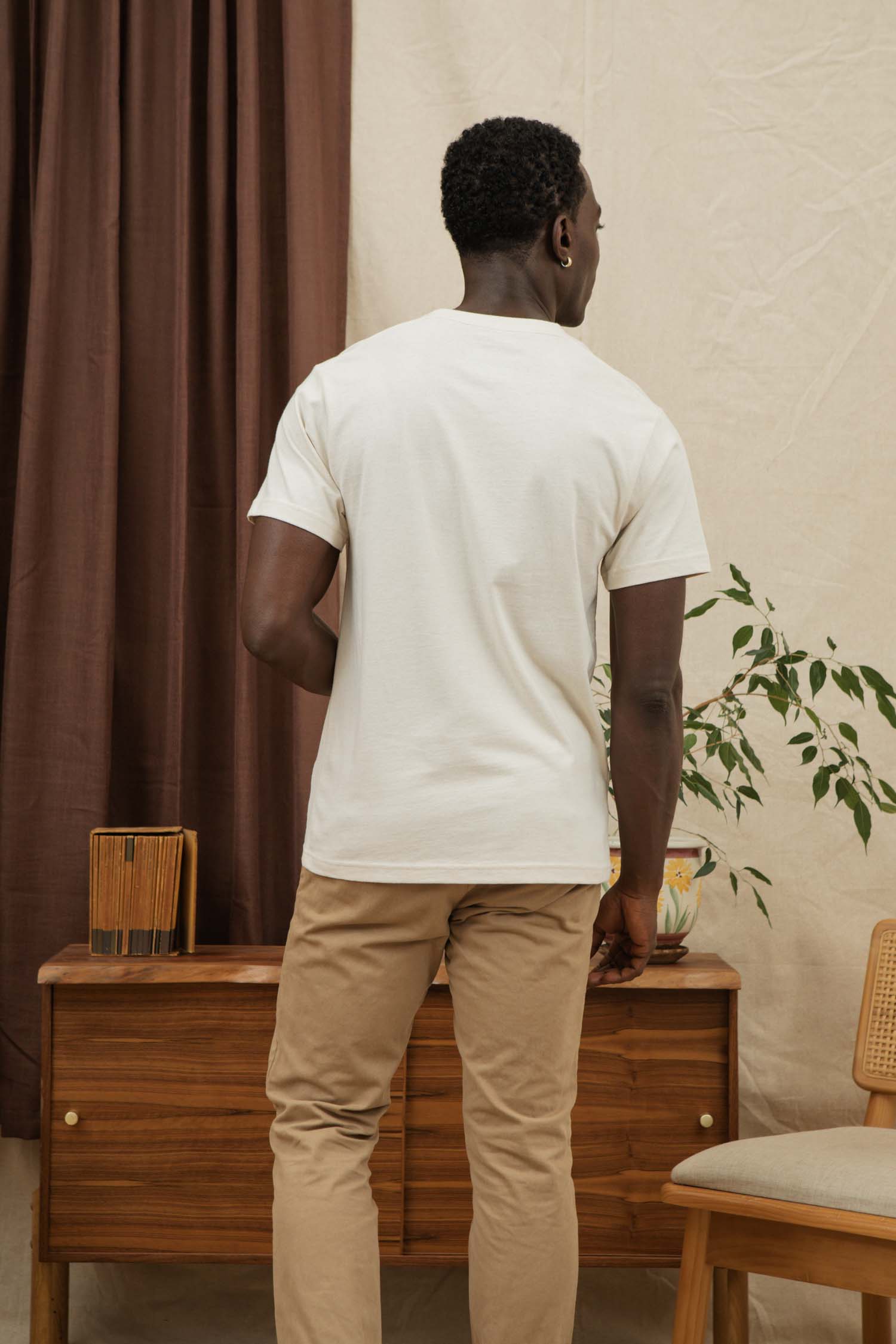 Recycled Pocket Tee / Ivory