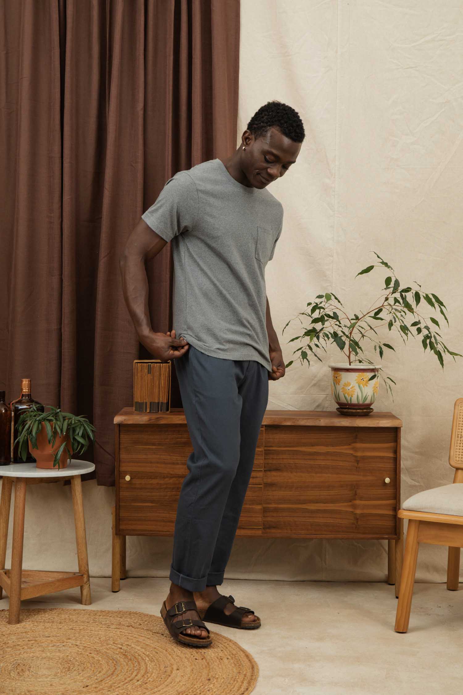 Recycled Pocket Tee / Grey Heather