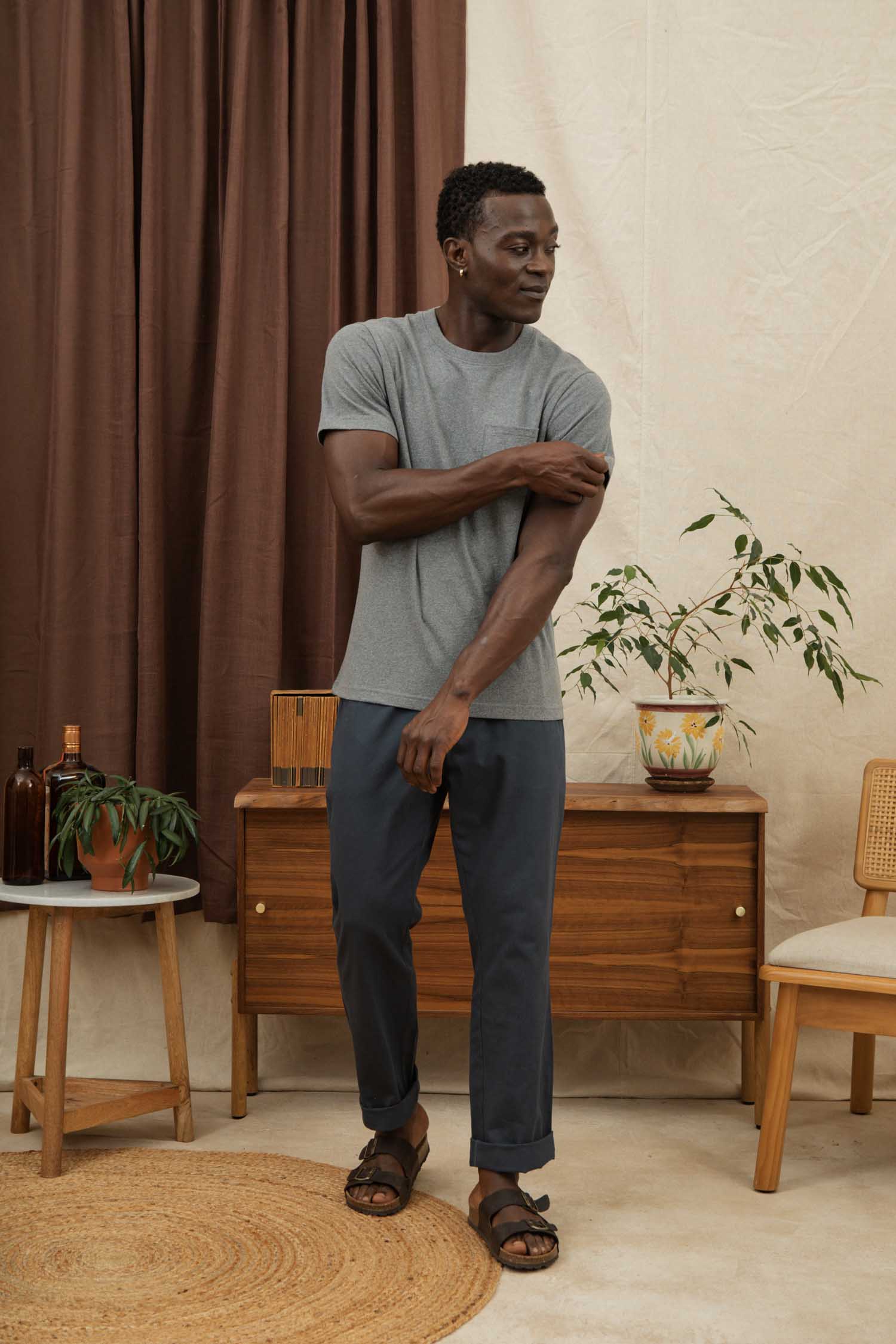 Recycled Pocket Tee / Grey Heather