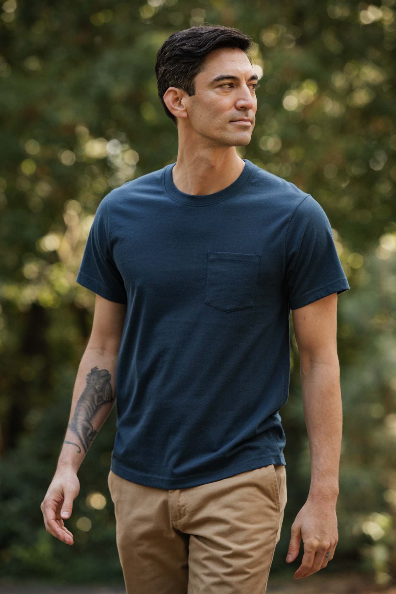 Recycled Pocket Tee / Cobalt