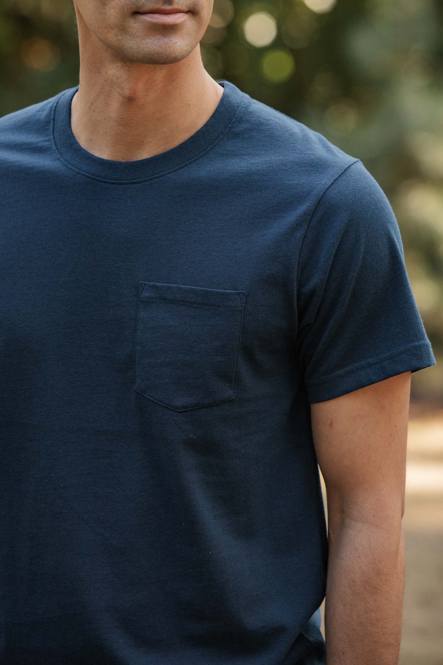 Recycled Pocket Tee / Cobalt