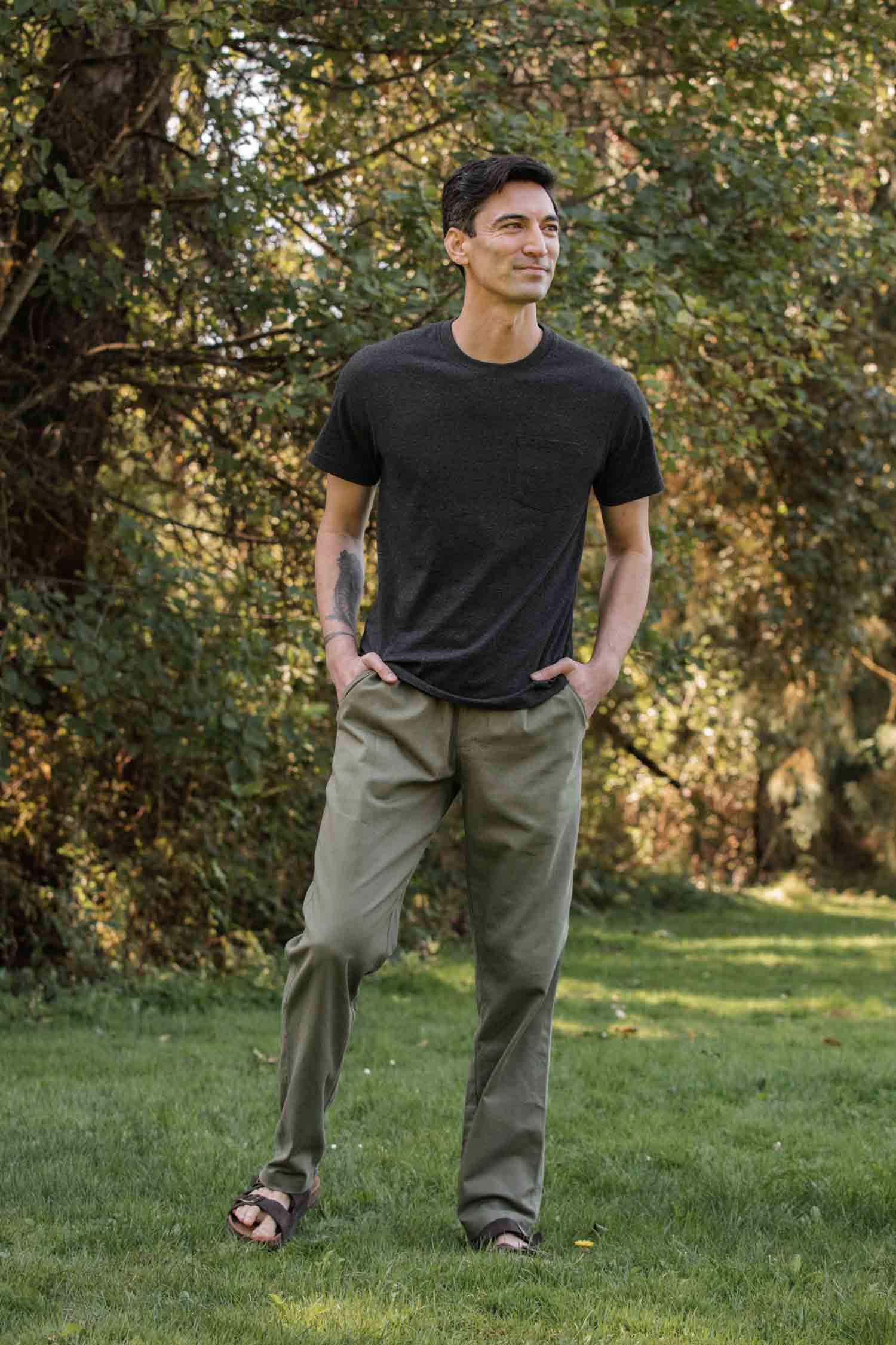 Recycled Pocket Tee / Charcoal Heather