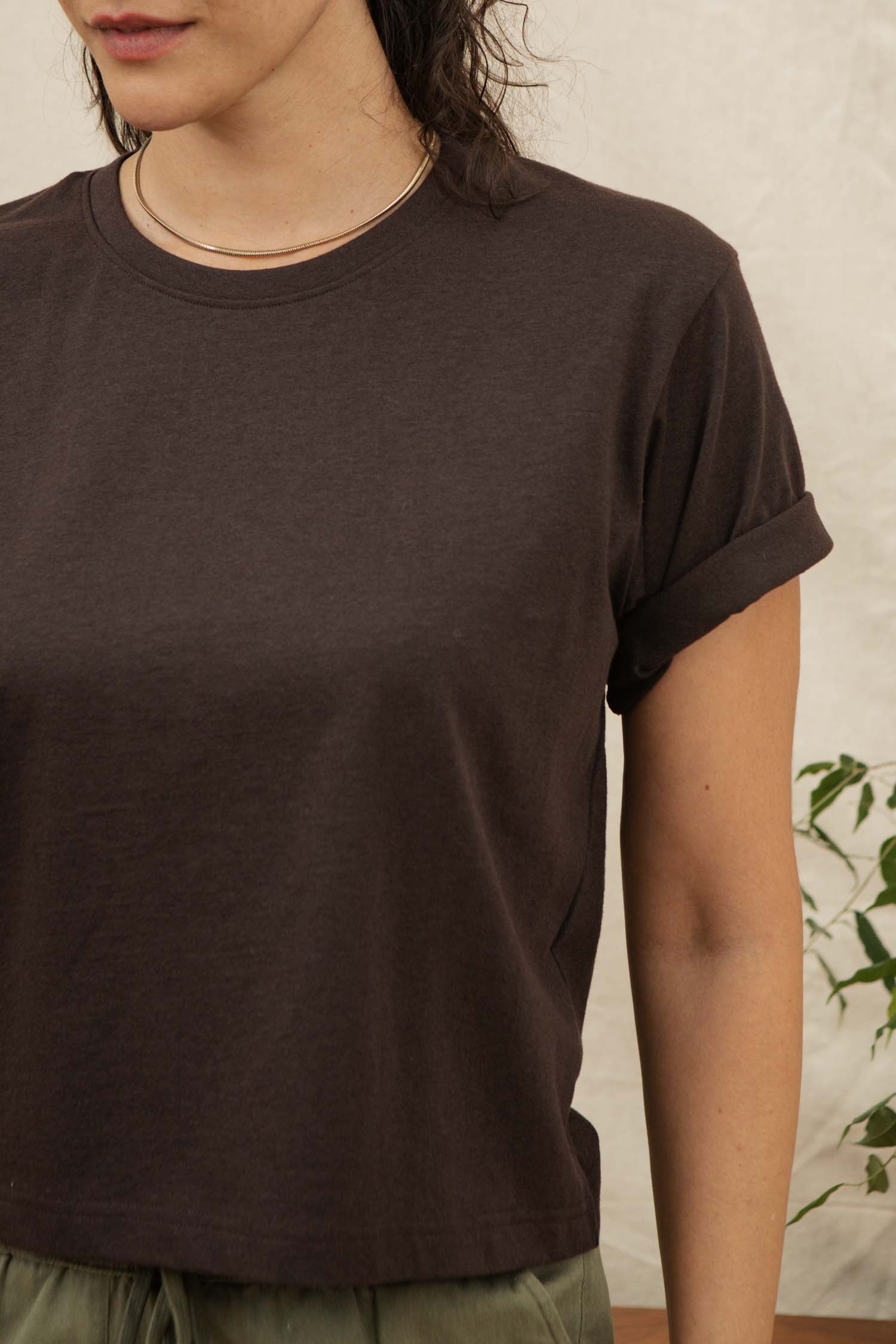 Recycled Boxy Tee / Truffle