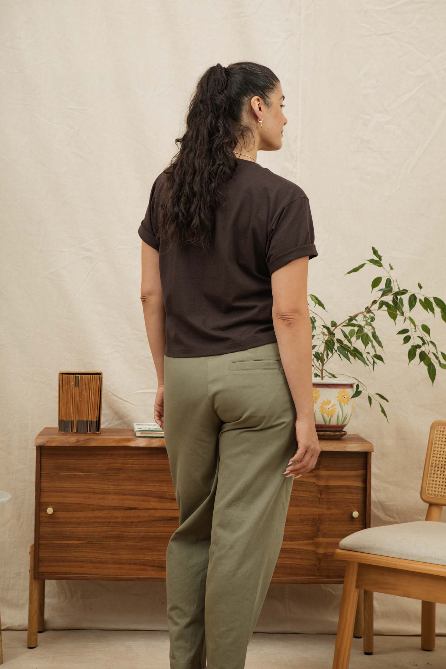 Recycled Boxy Tee / Truffle