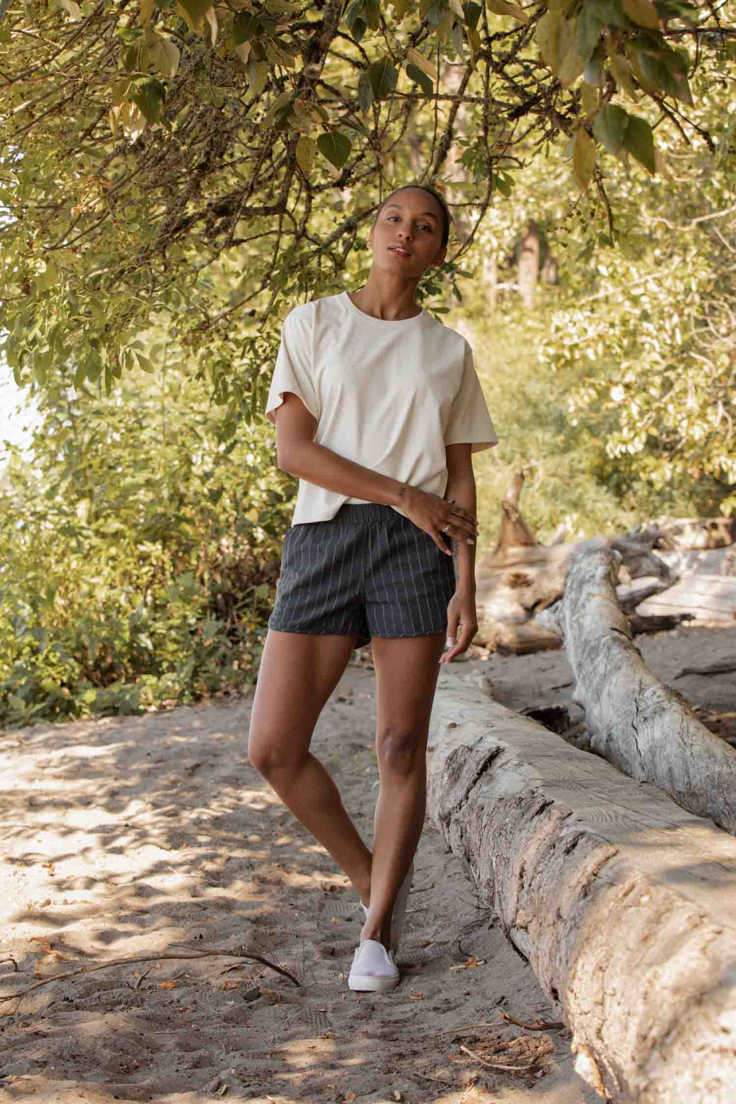 Recycled Boxy Tee / Ivory