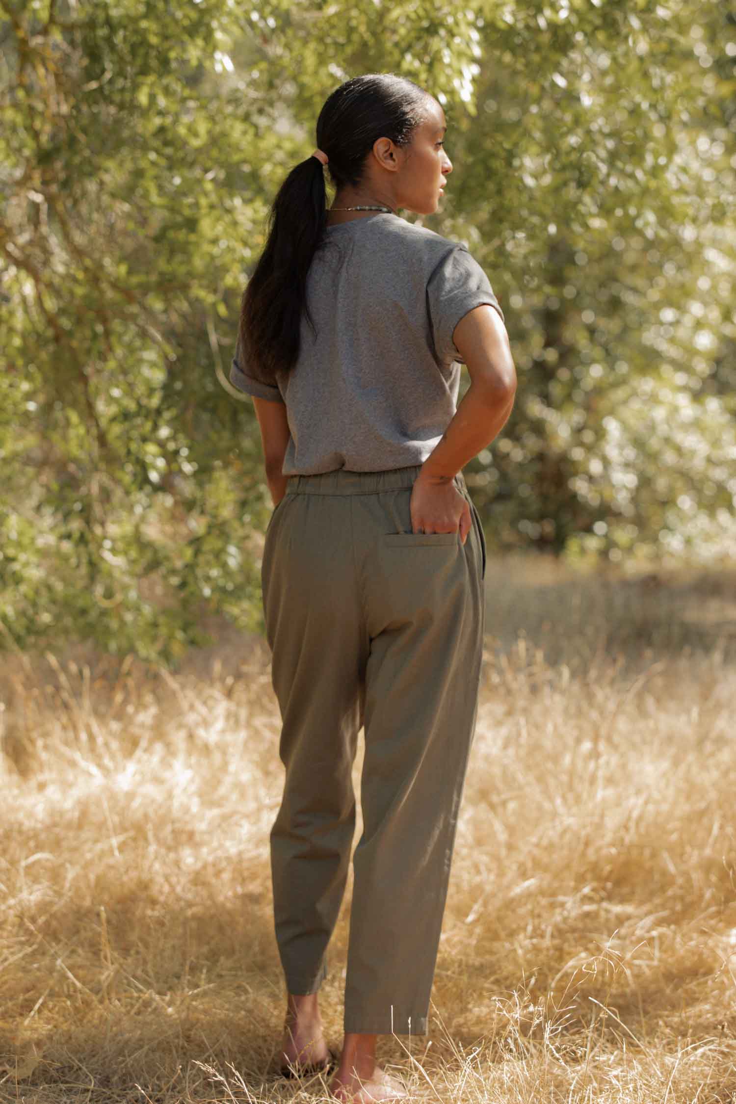 Recycled Boxy Tee / Grey Heather