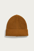 Chunky Ribbed Beanie / Warm Ochre
