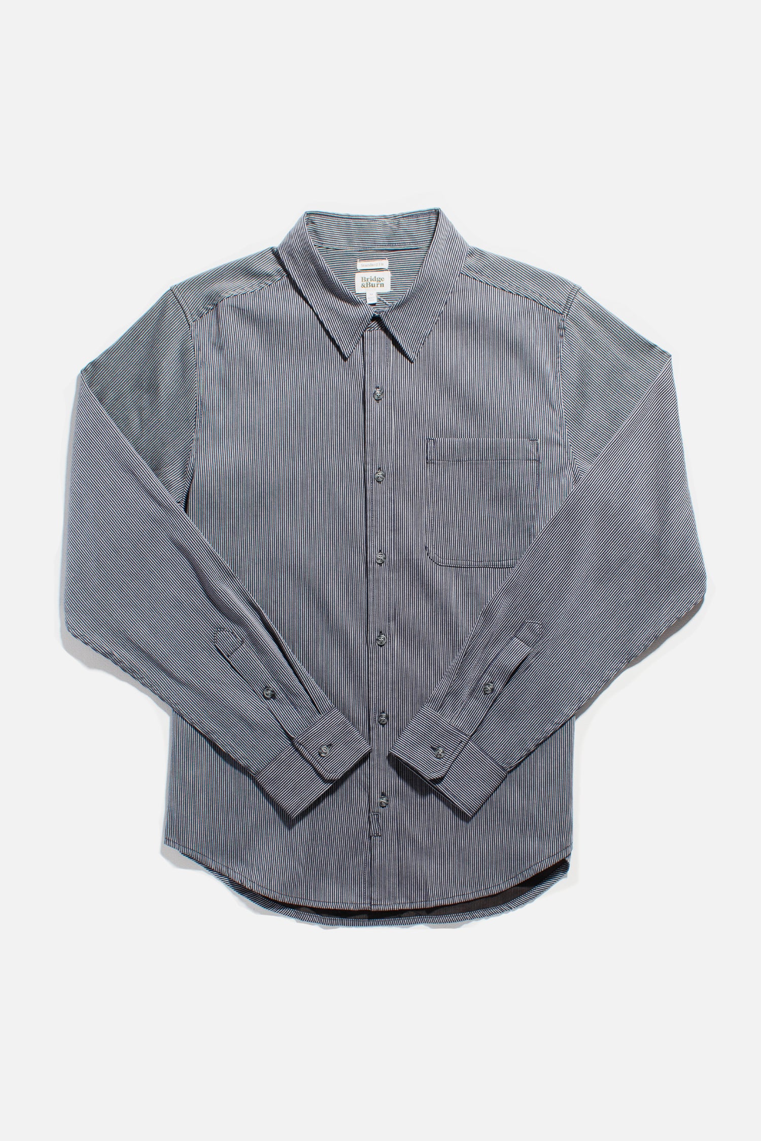 Jude Shirt / Navy Pinstripe