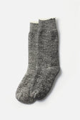 RoToTo Double Face Crew Socks / Charcoal