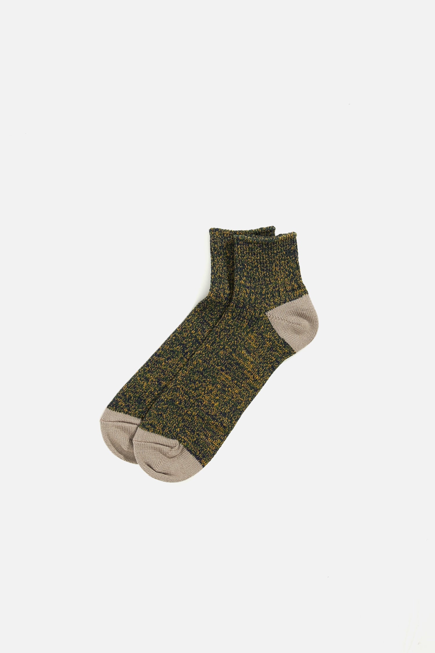 Rototo Melange Ankle Sock / Navy