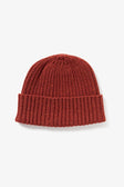 Chunky Ribbed Beanie / Red Donegal