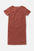 Marisol Shift Dress / Red Stripe