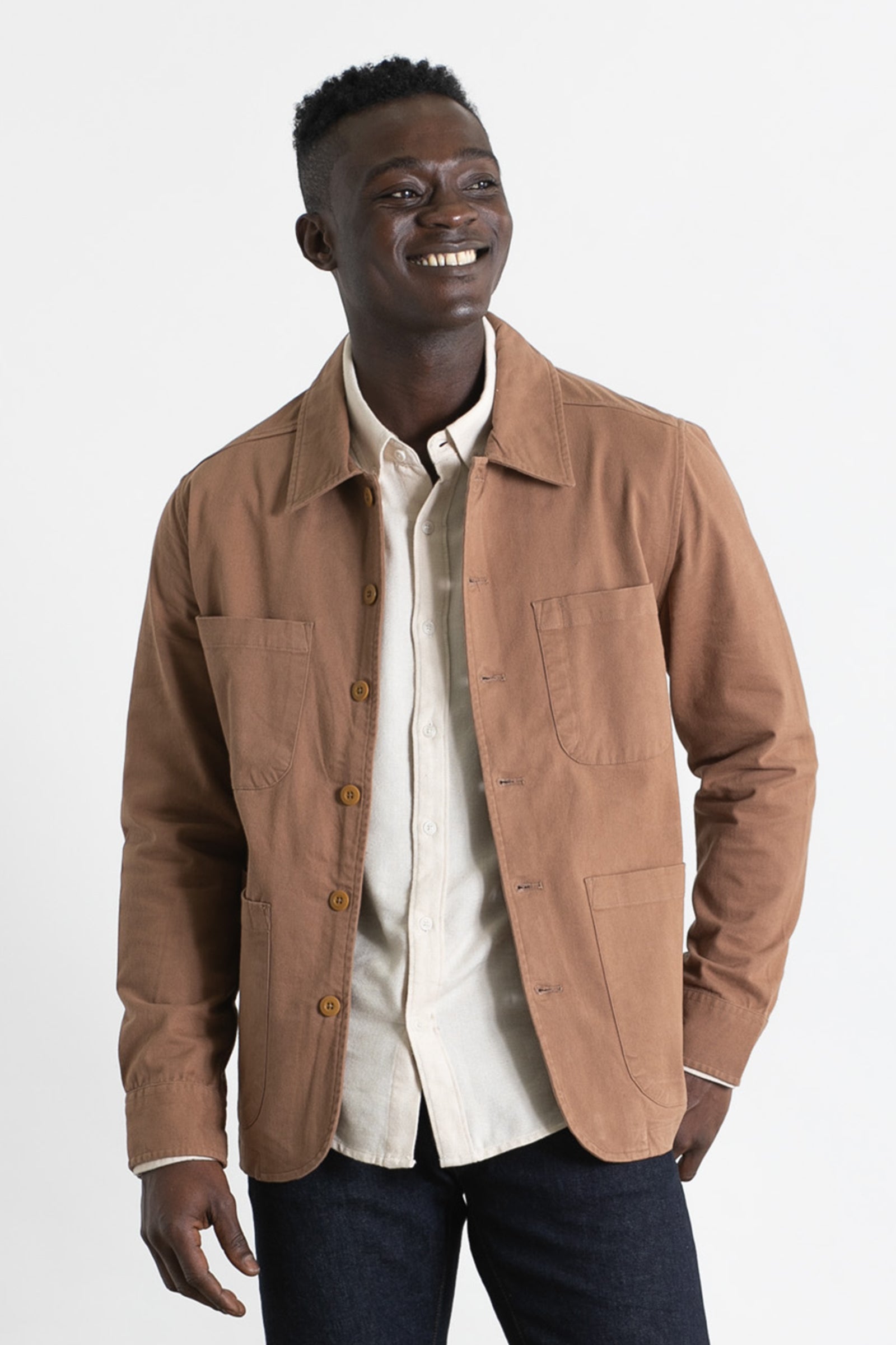 Amos Chore Coat / Brown Twill