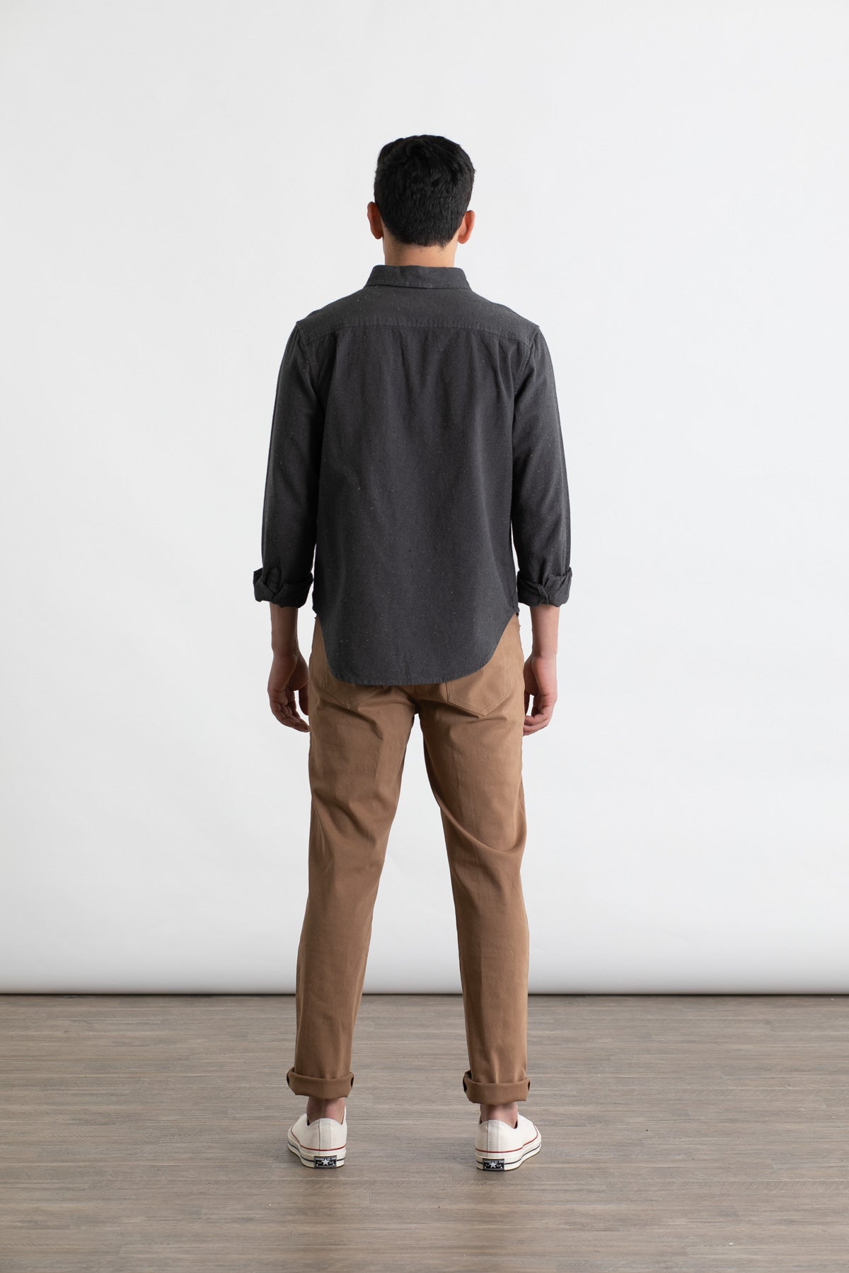 Jude Shirt / Charcoal Donegal